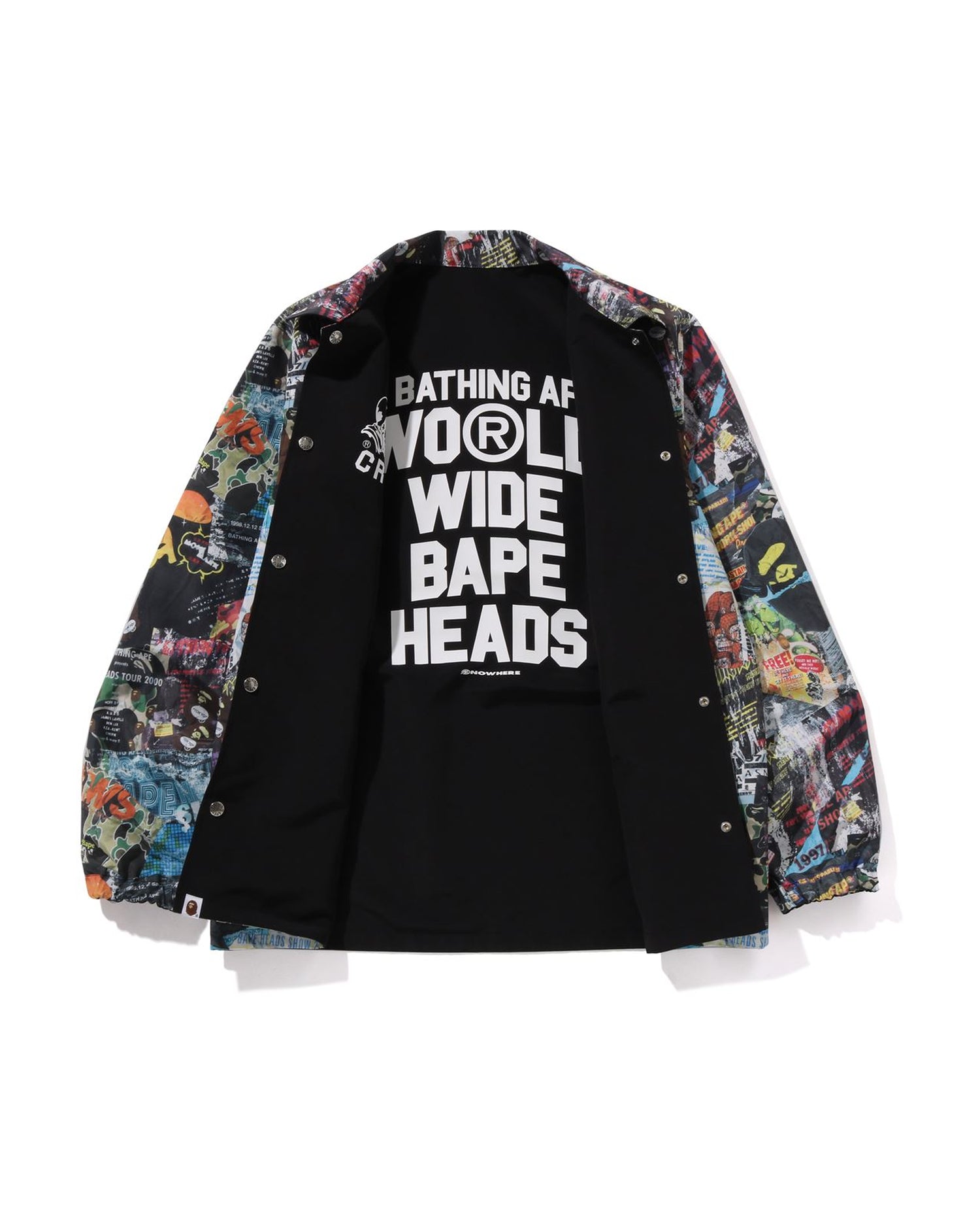 A BATHING APE コーチジャケット　ベイプ　ジャケット A BATHING APE ナイロンジャケット BAPE LOGO COACH JACKET M