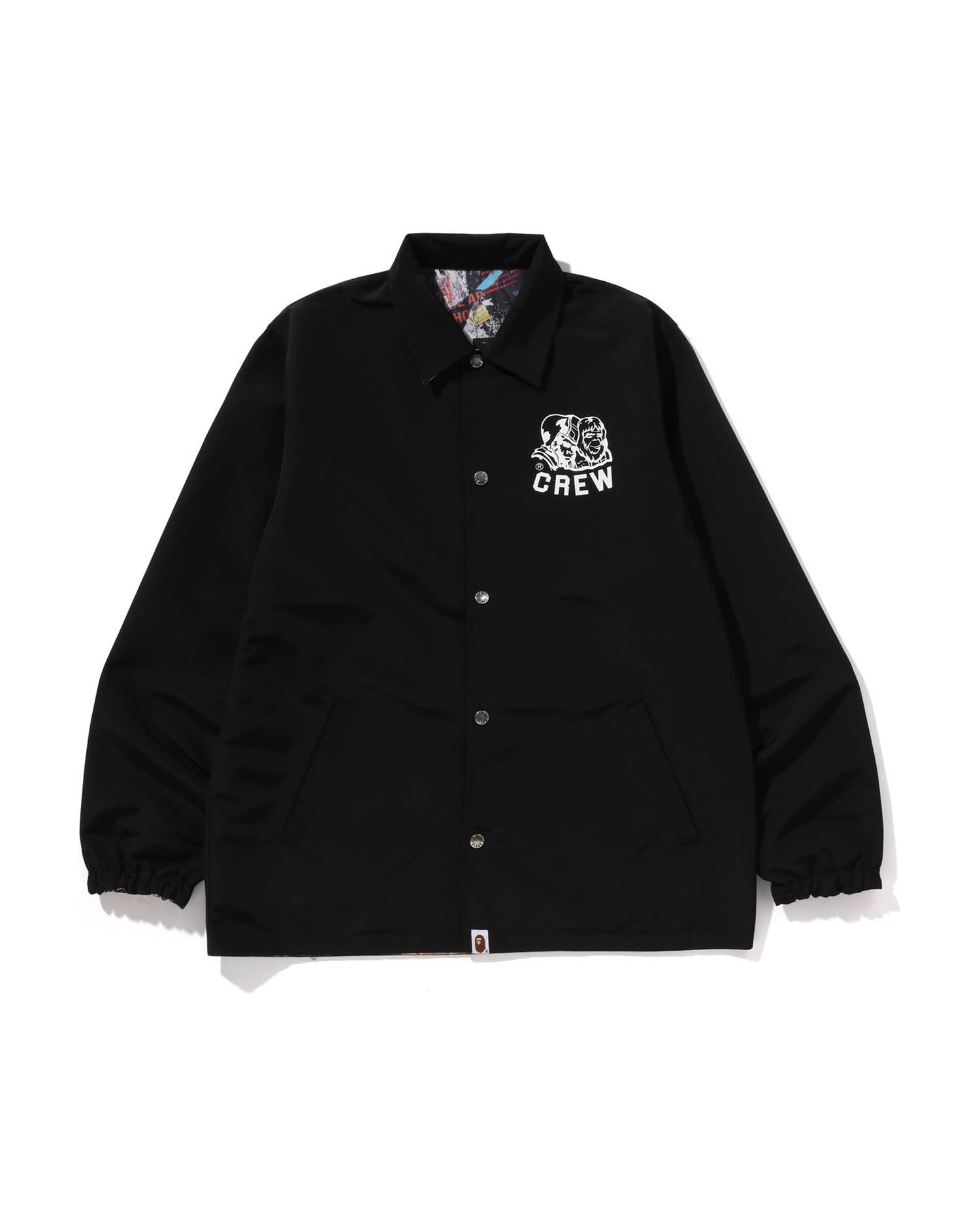 A BATHING APE® BAPE Flyer Pattern Reversible Coach Jacket