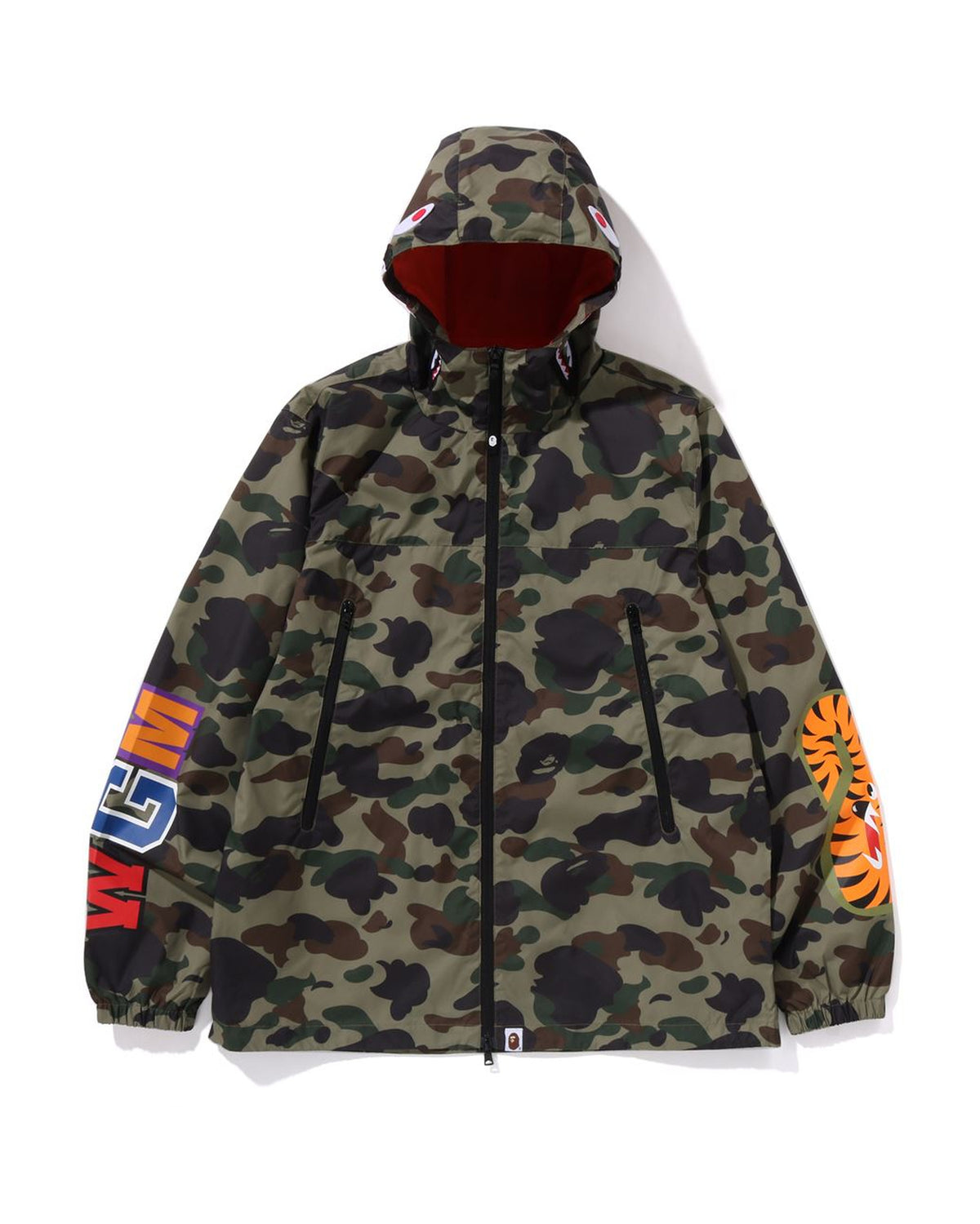 Camouflage Jacket Shark Hoodie Jacket Bape Mega Abc Camo