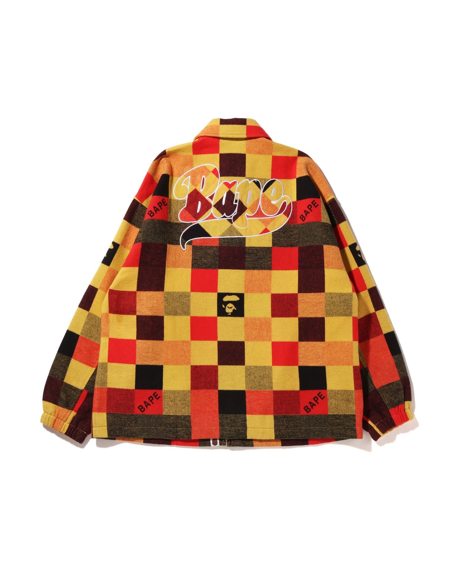 A BATHING APE® BAPE Patched Block Check Zip Jacket | Bape A BATHING APE® BAPE Patched Block Check Zip Jacket | Bape