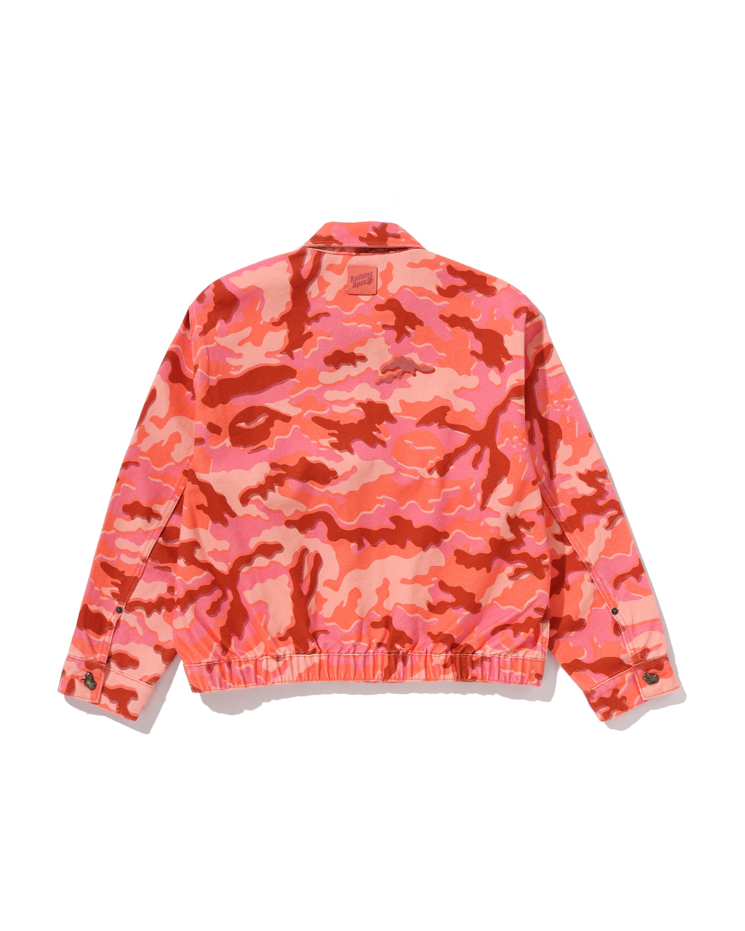 A BATHING APE® Glitch Woodland Camo Bathing Ape Logo Worker Jacket