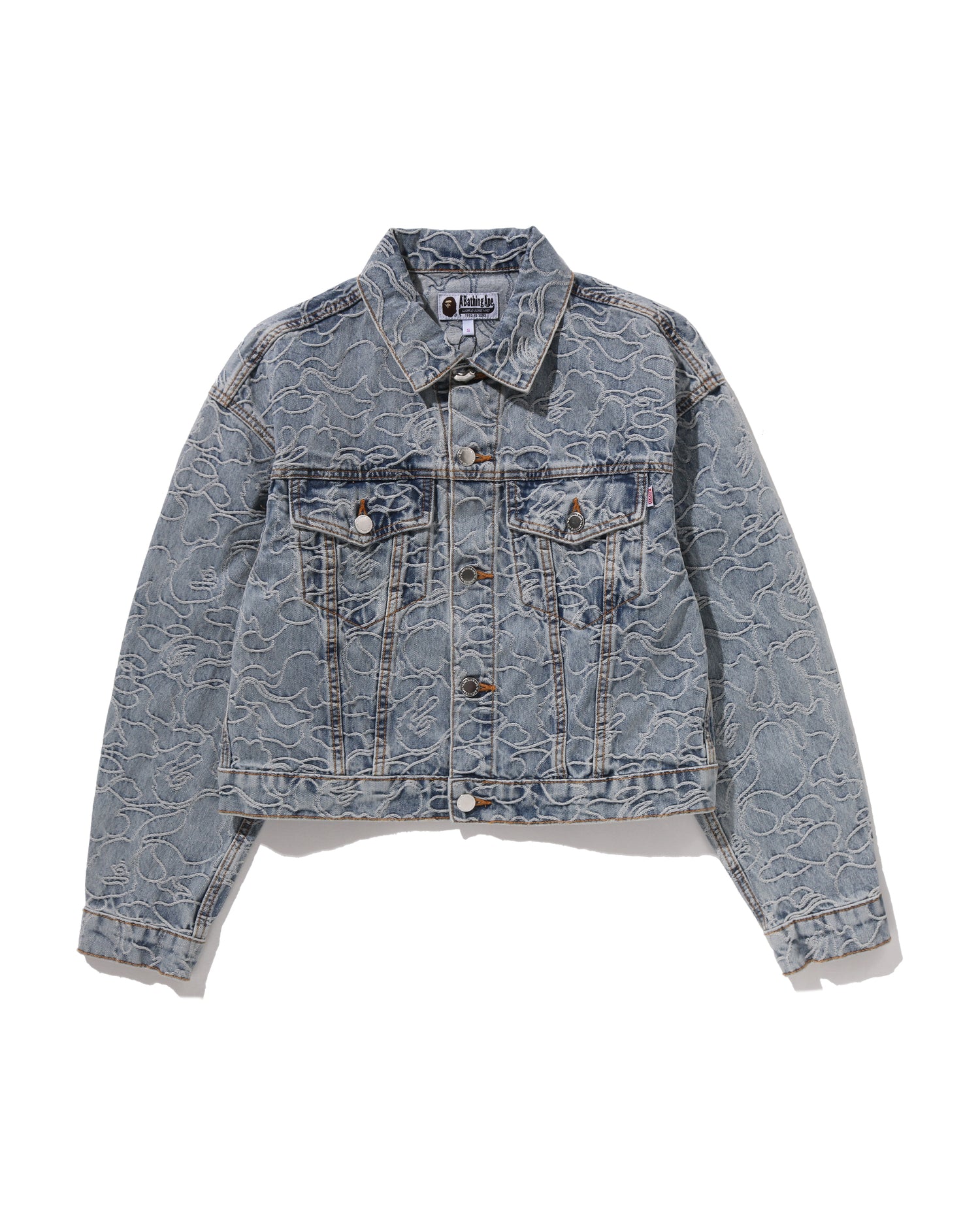 トップス A BATHING APE Archive DENIM Western A BATHING APE® Line Camo Cropped Denim Jacket | Bape official