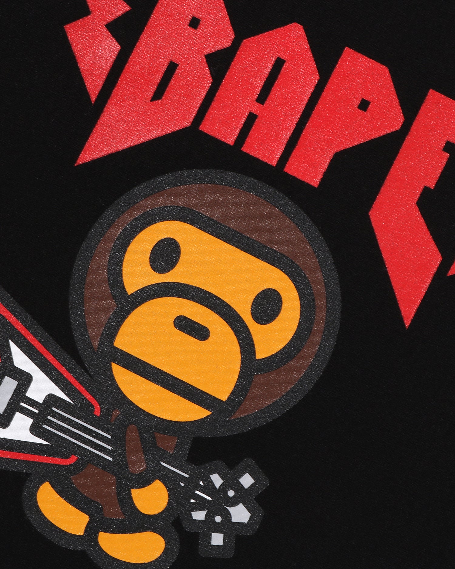 A BATHING APE® Kids Wild Leopard Pattern Baby Milo Raglan Ls