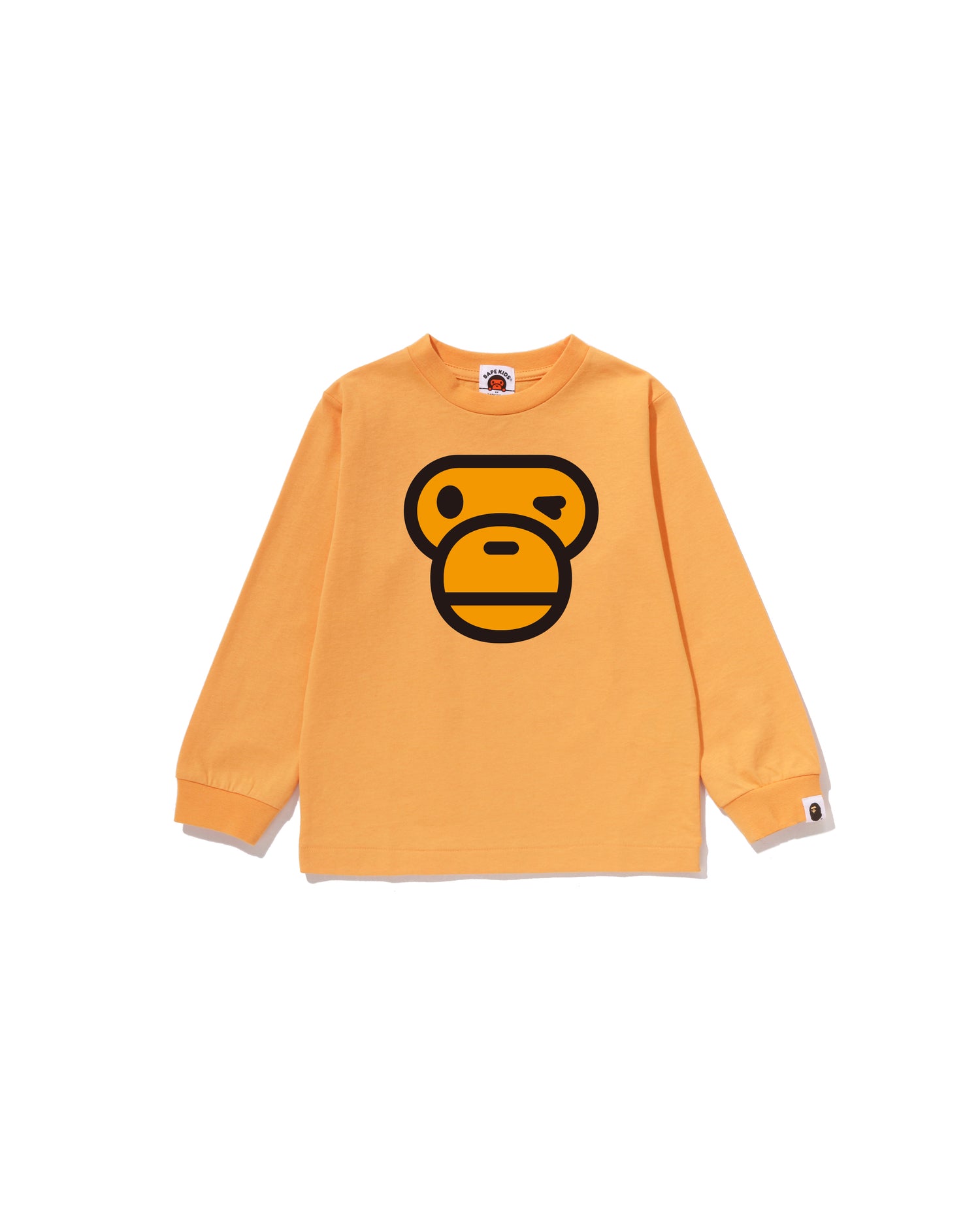 A BATHING APE® Kids Winking Milo Face Ls Tee | Bape official