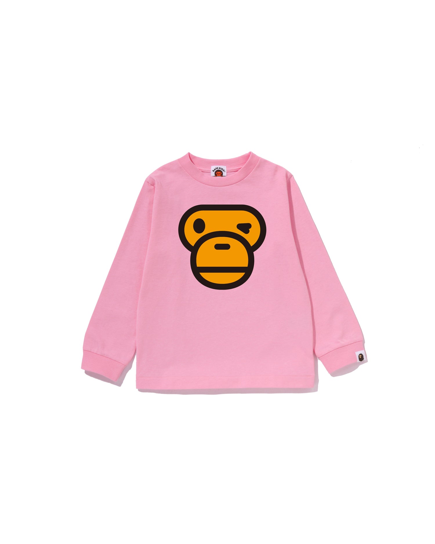 A BATHING APE® Kids Winking Milo Face Ls Tee | Bape official