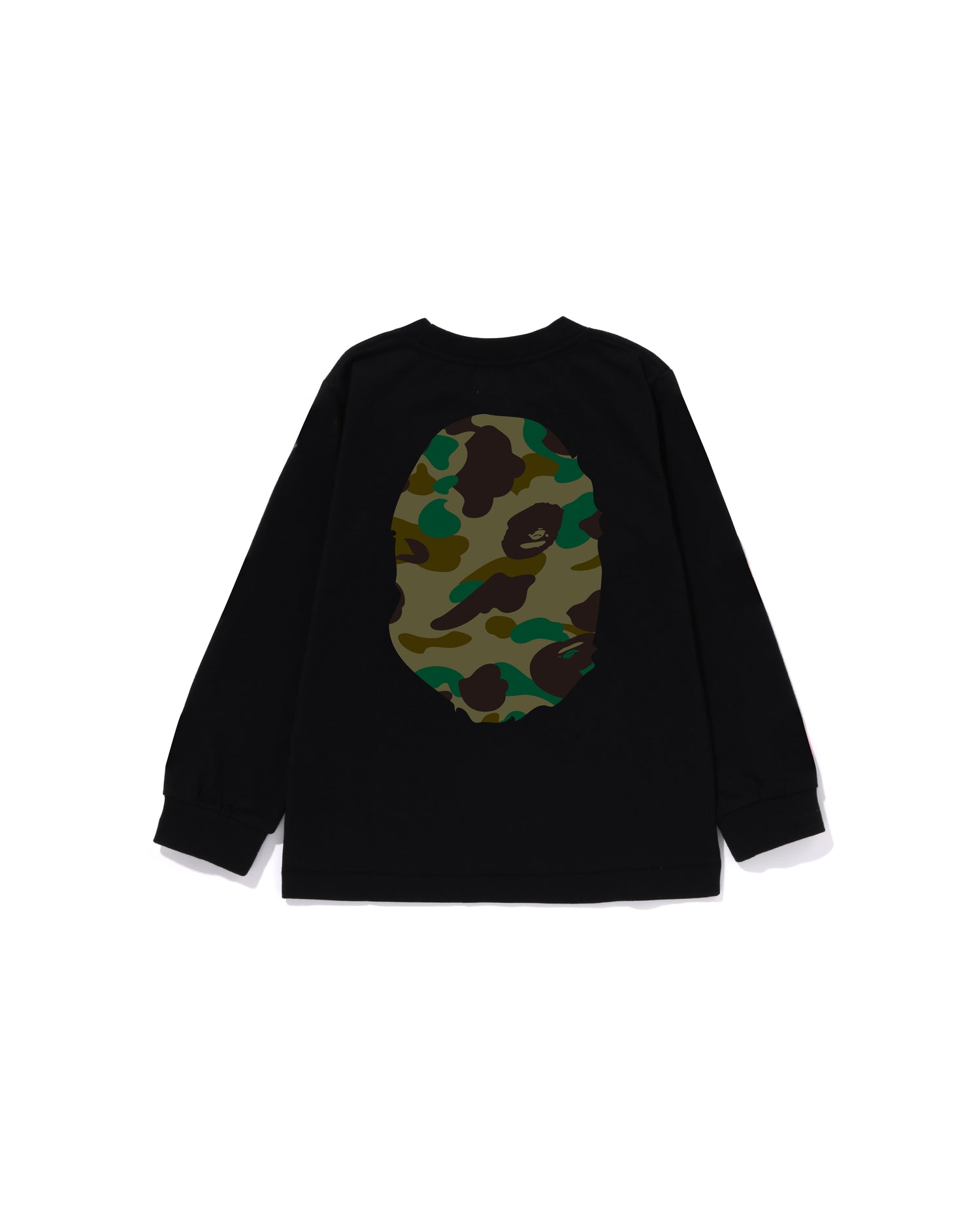 A BATHING APE® Kids 1st Camo Big Ape Head Ls Tee | Bape official
