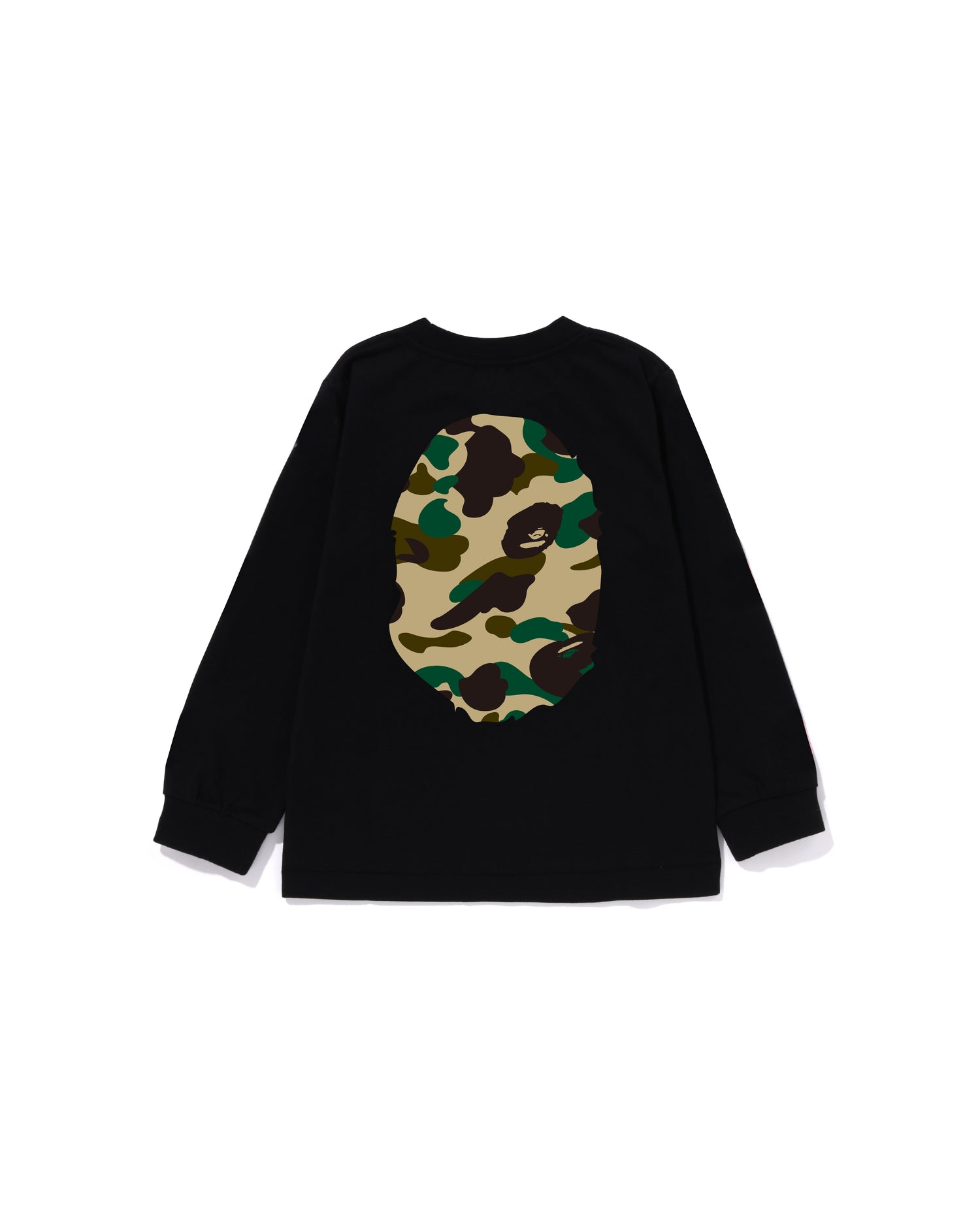 A BATHING APE® Kids 1st Camo Big Ape Head Ls Tee | Bape official