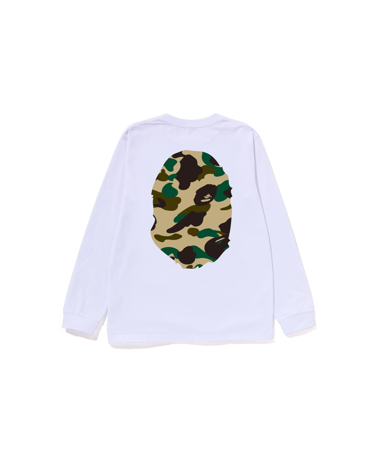 A BATHING APE® Kids 1st Camo Big Ape Head Ls Tee Jr | Bape