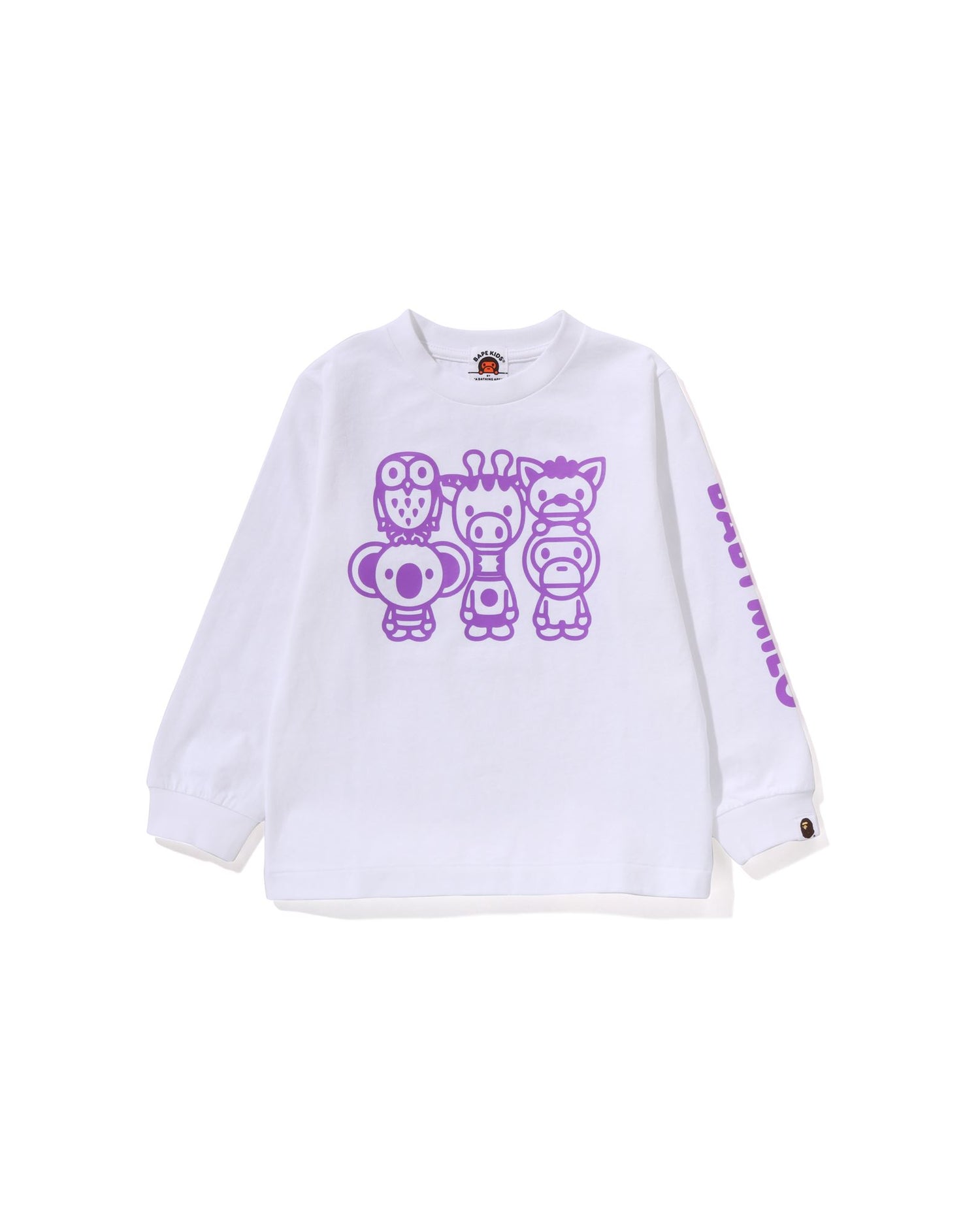 A BATHING APE® Kids Baby Milo & Friends Ls Tee | Bape