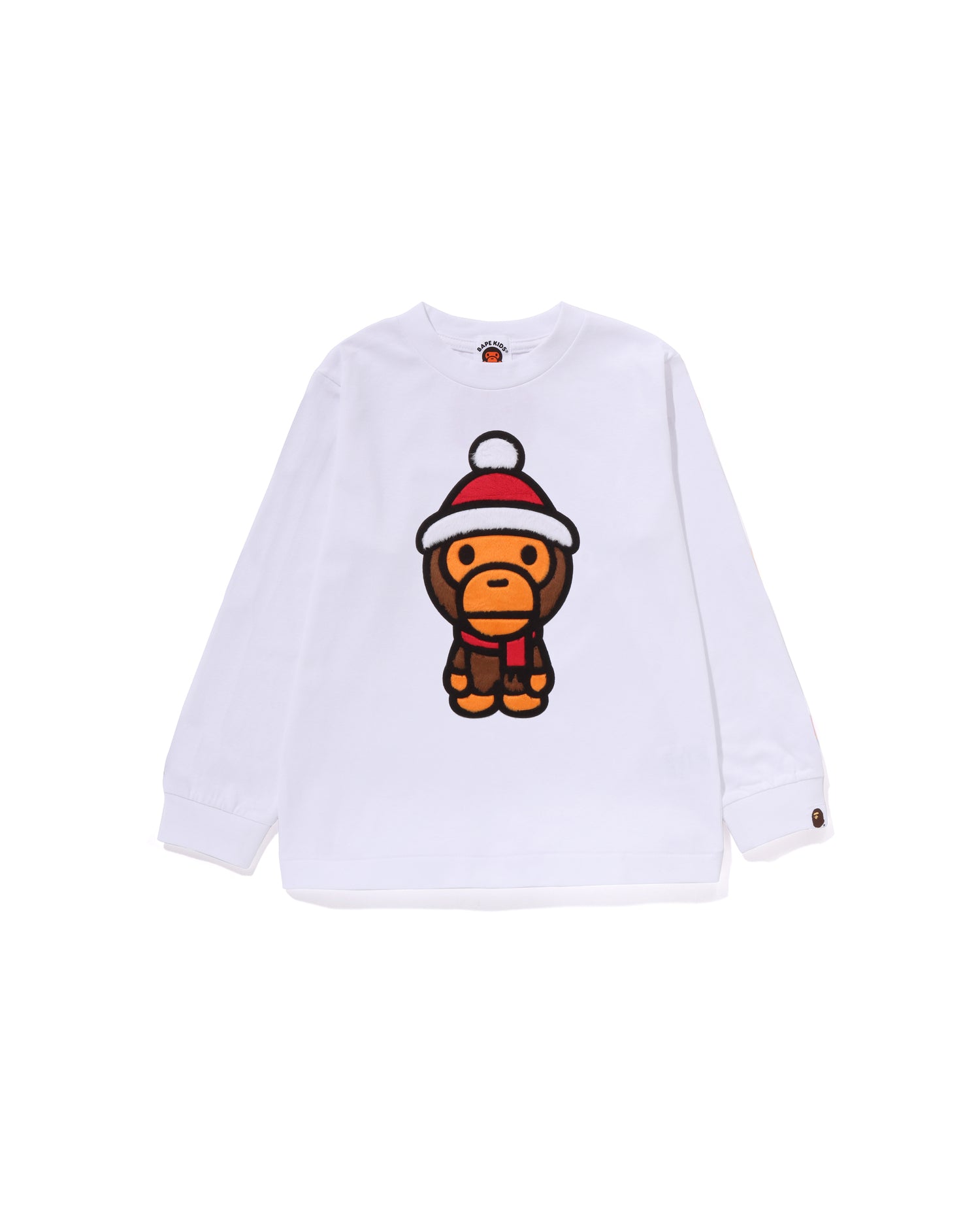A BATHING APE® Kids Baby Milo Winter Boa Ls Tee | Bape official
