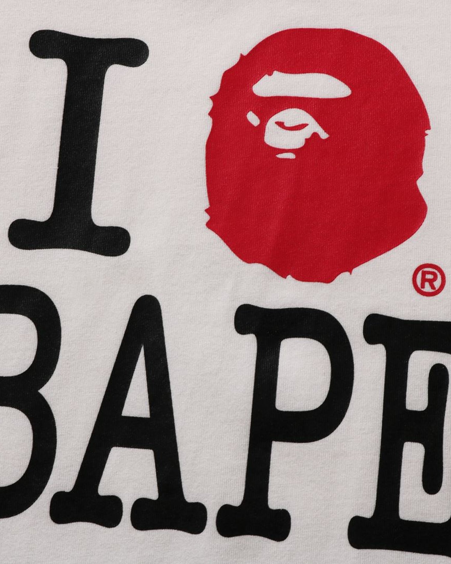 A Bathing Ape cotton longsleeve top I Love Bape Longsleeve