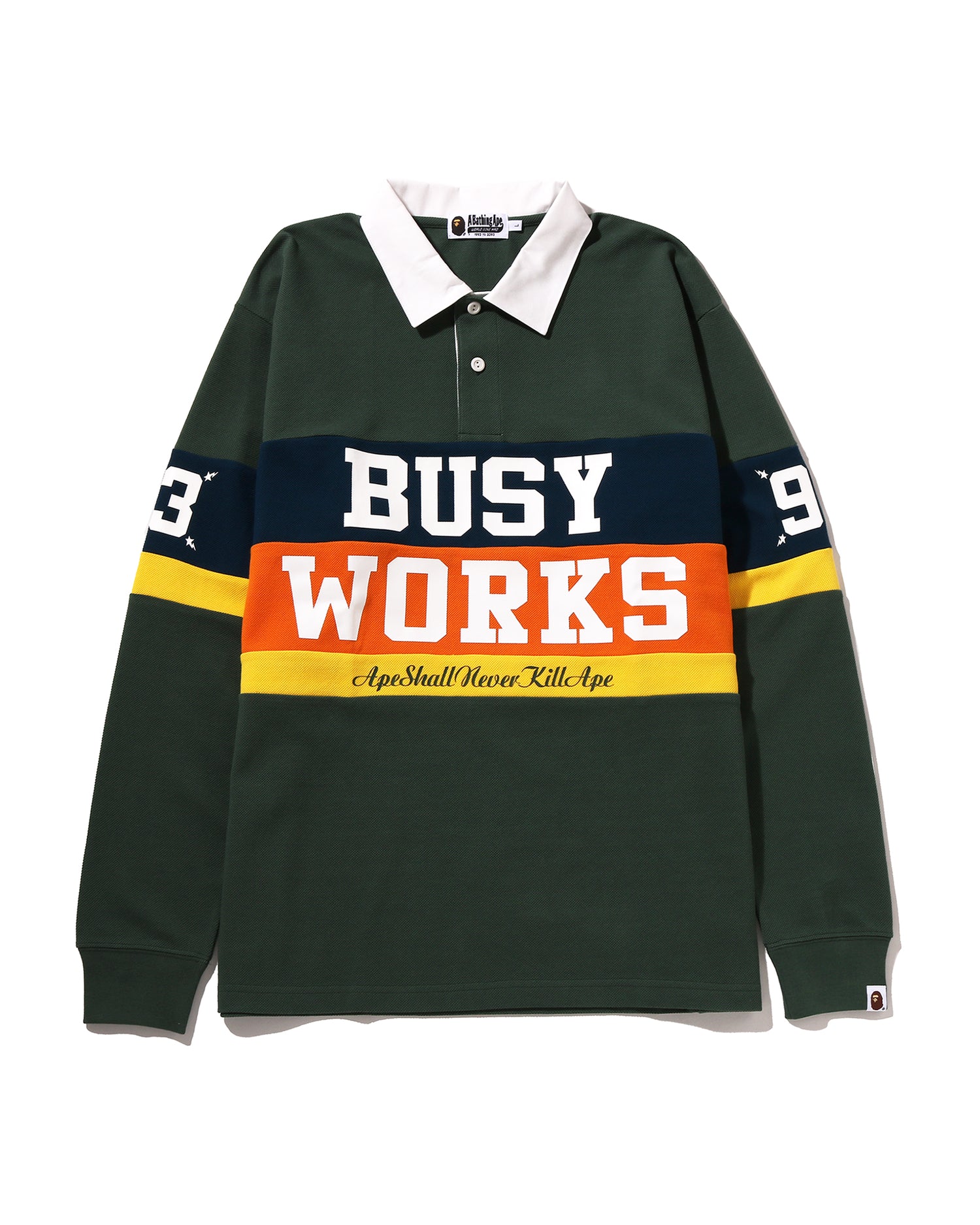A BATHING APE® By Bathing Ape Striped Rugby Shirt | Bape official