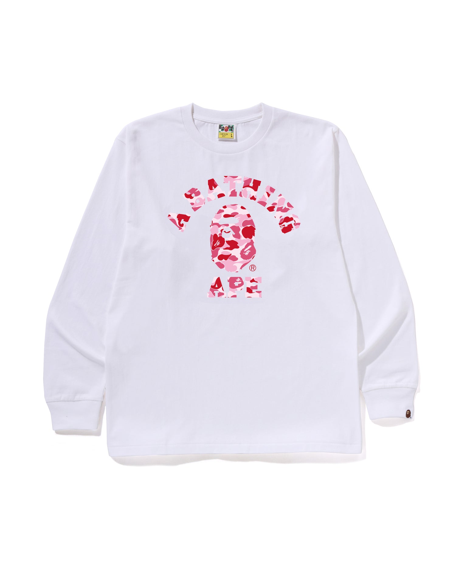 A BATHING APE® Abc Camo College Ls Tee | Bape official