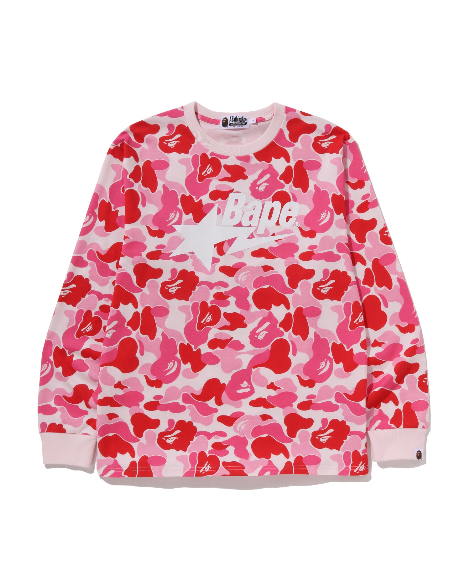 A BATHING APE ABC CAMO LS TEE ピンク Mサイズ A BATHING APE® Abc Camo BAPE STA Ls Tee | Bape official website