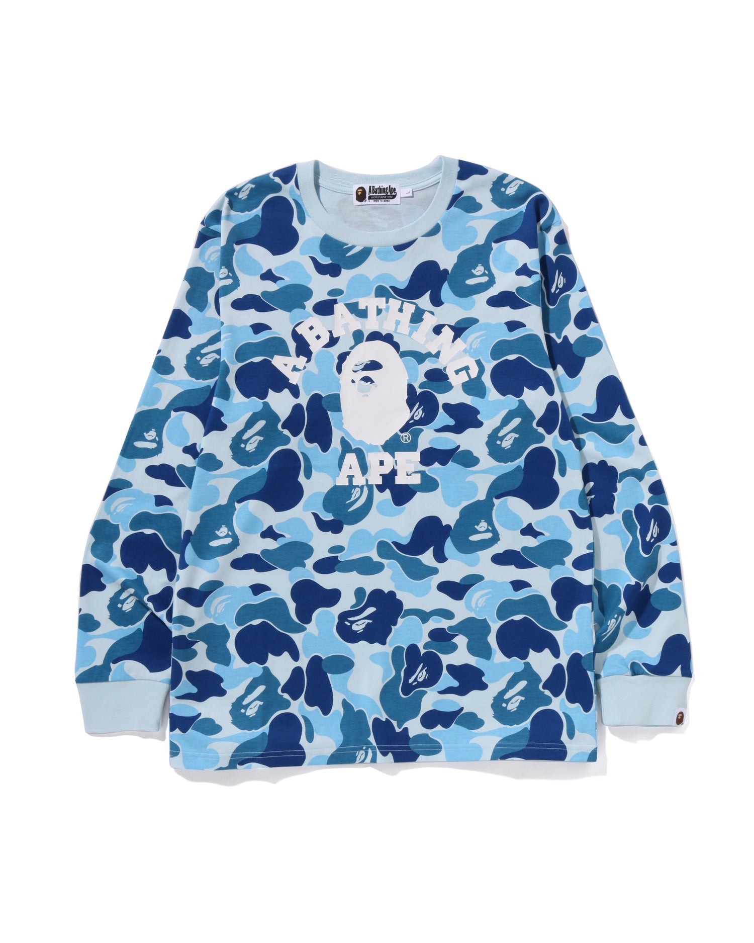 トップス A BATHING APE CITY CAMO COLLEGE LS TEE L A BATHING APE® Abc Camo College Ls Tee | Bape official