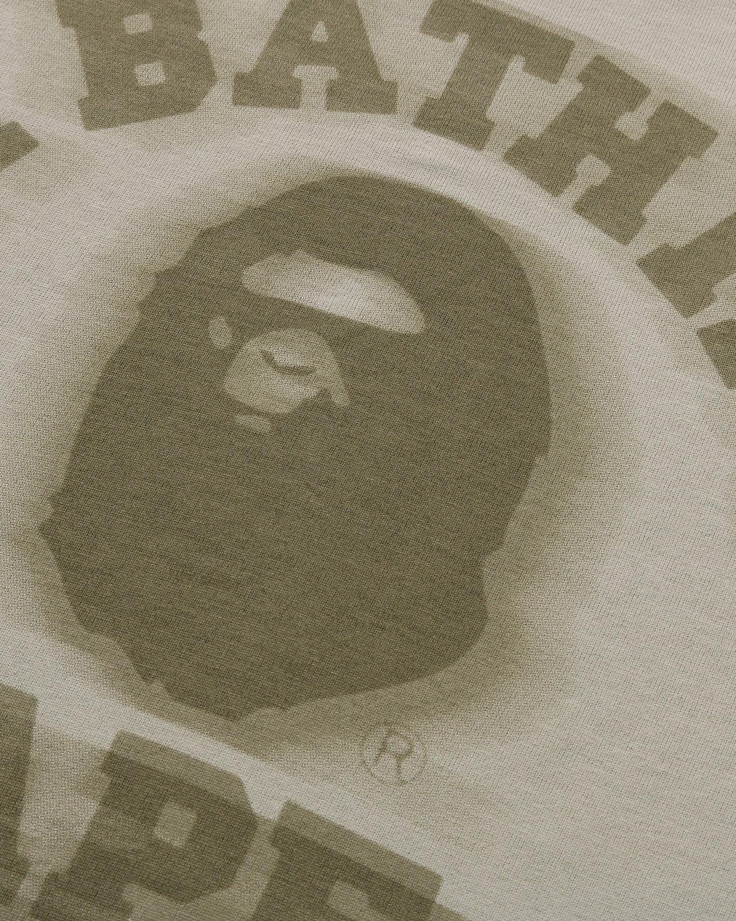 A BATHING APE® Garment Dye College Relaxed Fit Ls Tee | Bape