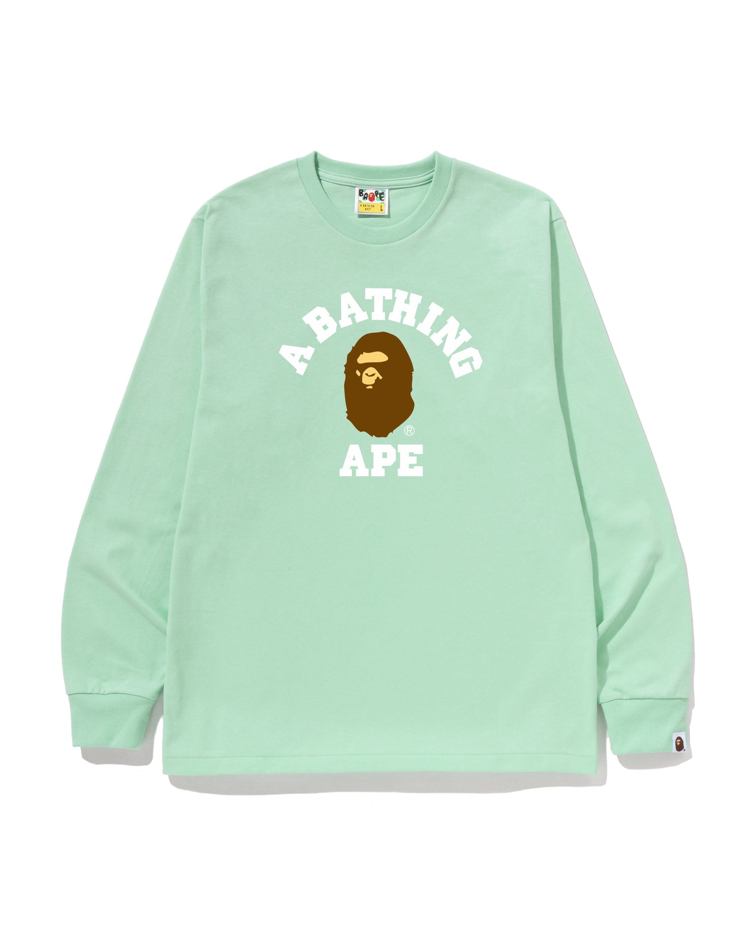 A BATHING APE® College Ls Tee | Bape official website – INT.BAPE.COM