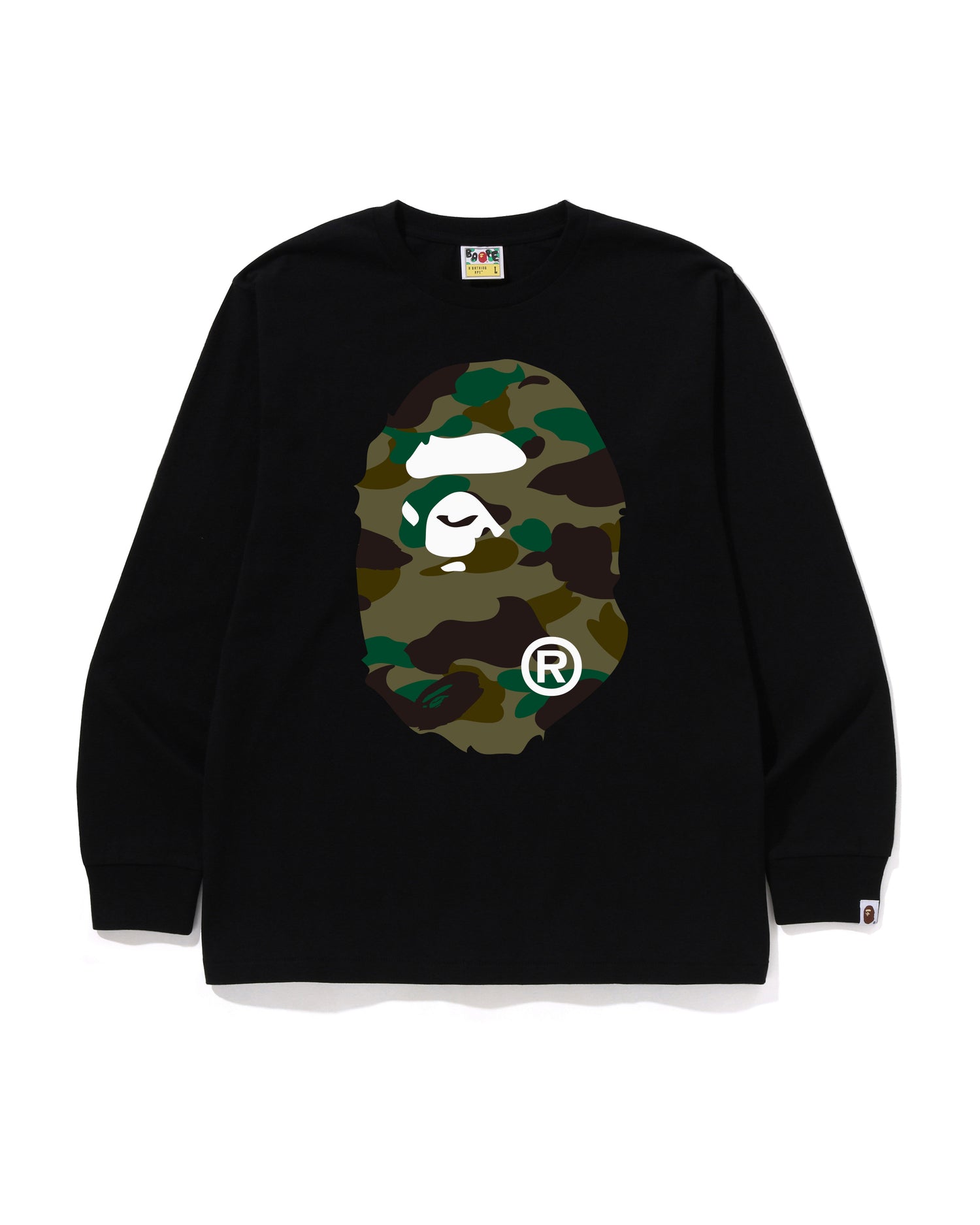 トップス BAPE 1ST CAMO BIG APE HEAD LS TEE A BATHING APE® 1st Camo Big Ape Head Ls Tee | Bape official