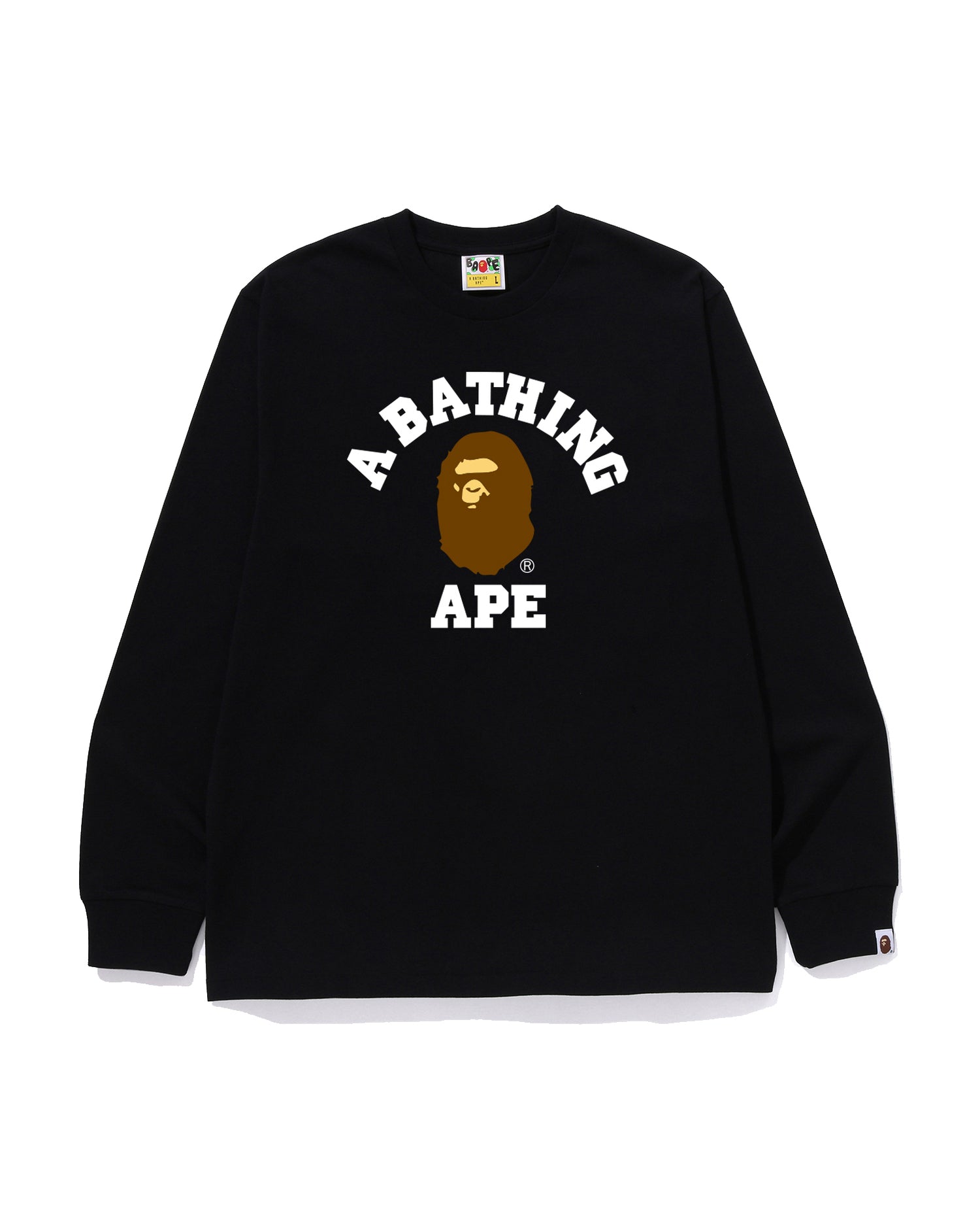 A BATHING APE I LOVE BAPE 長袖Tシャツ L A BATHING APE® College Ls Tee | Bape official website – INT.BAPE.COM