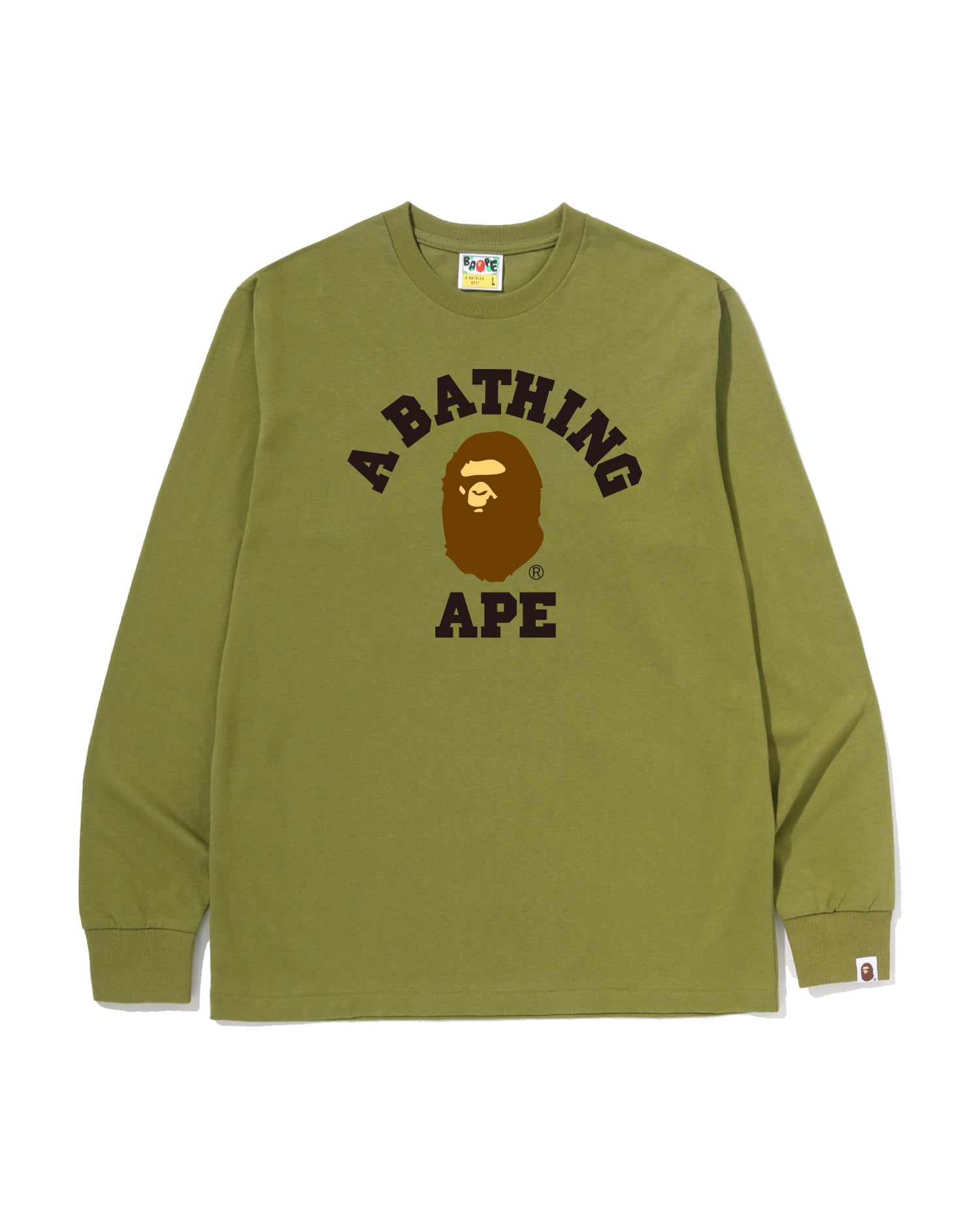 A BATHING APE® College Ls Tee | Bape official website – INT.BAPE.COM
