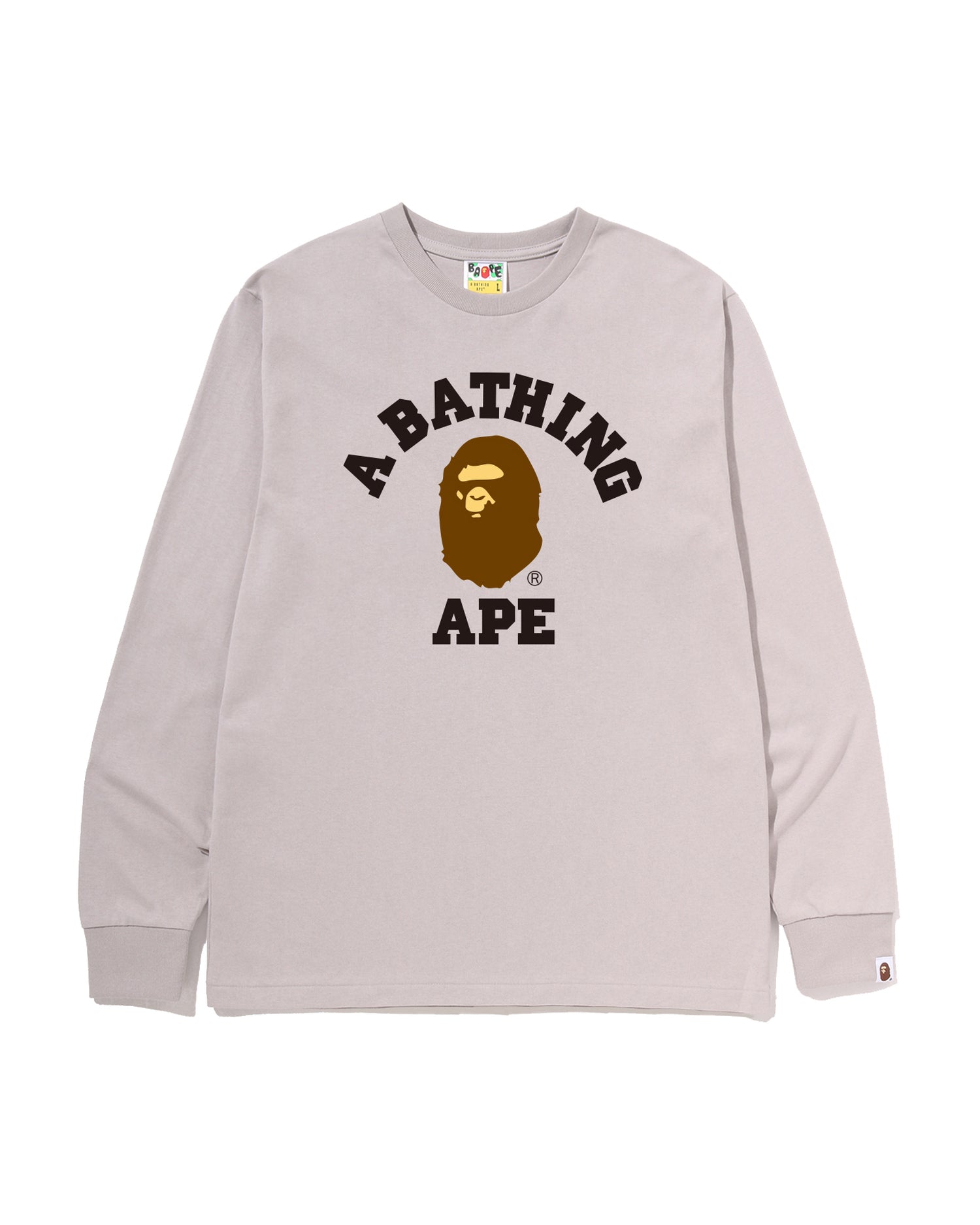 A BATHING APE® College Ls Tee | Bape official website – INT.BAPE.COM