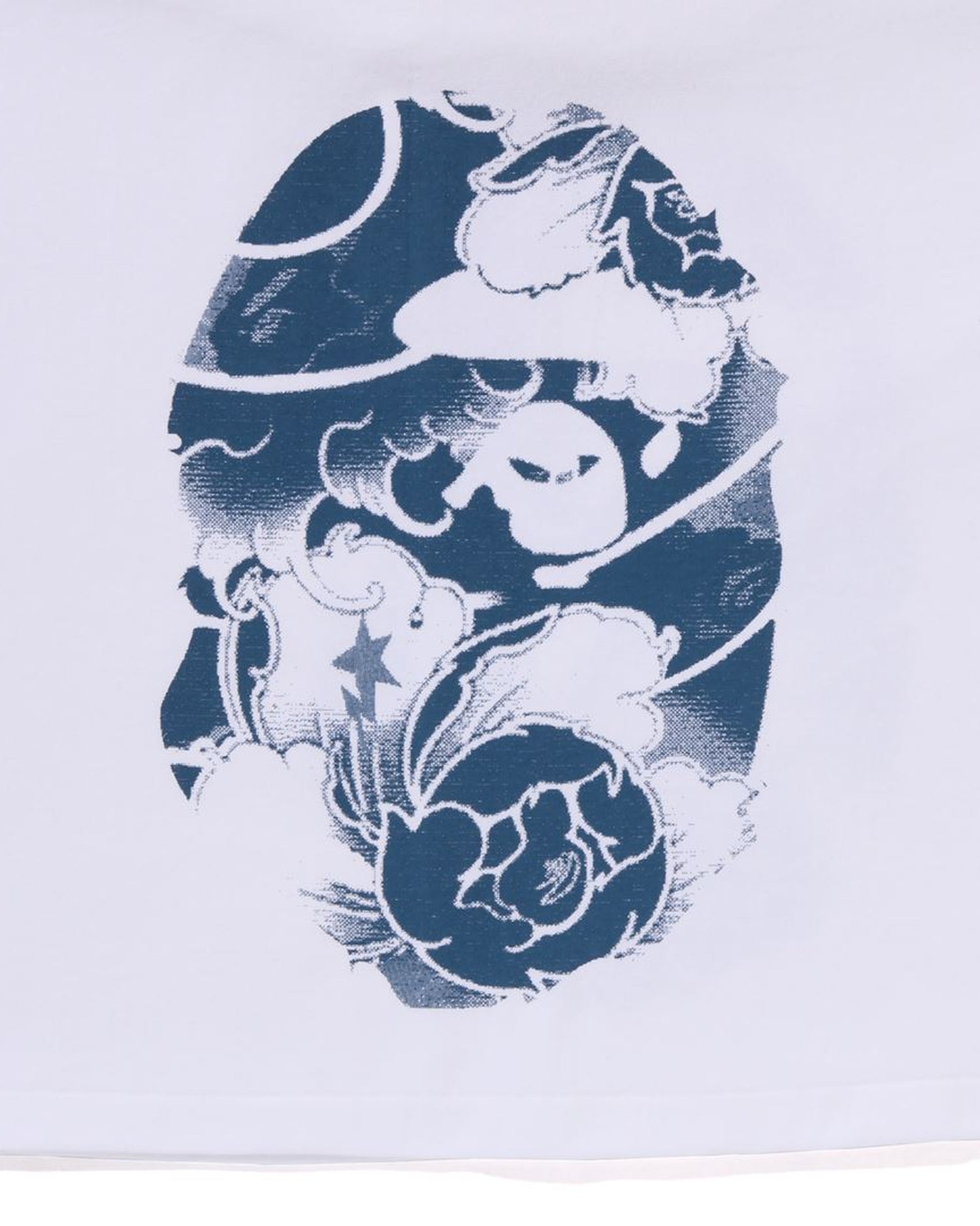 A Bathing Ape Japanese tattoo motif ロンT A BATHING APE® Japanese Tattoo Side Big Ape Head Ls Tee