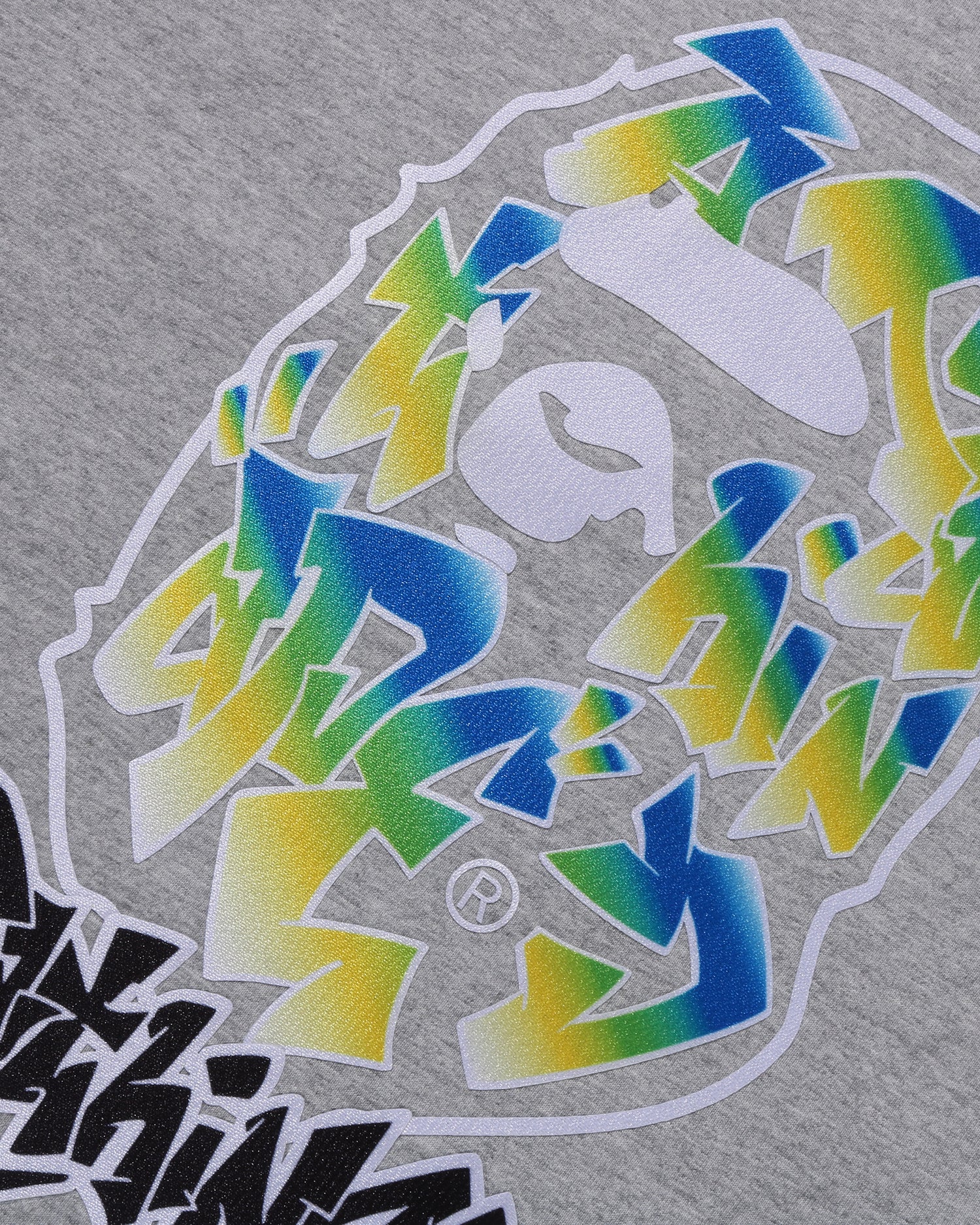 A BATHING APE® Gradient Ape Head Oversized Long Sleeve Tee | Bape