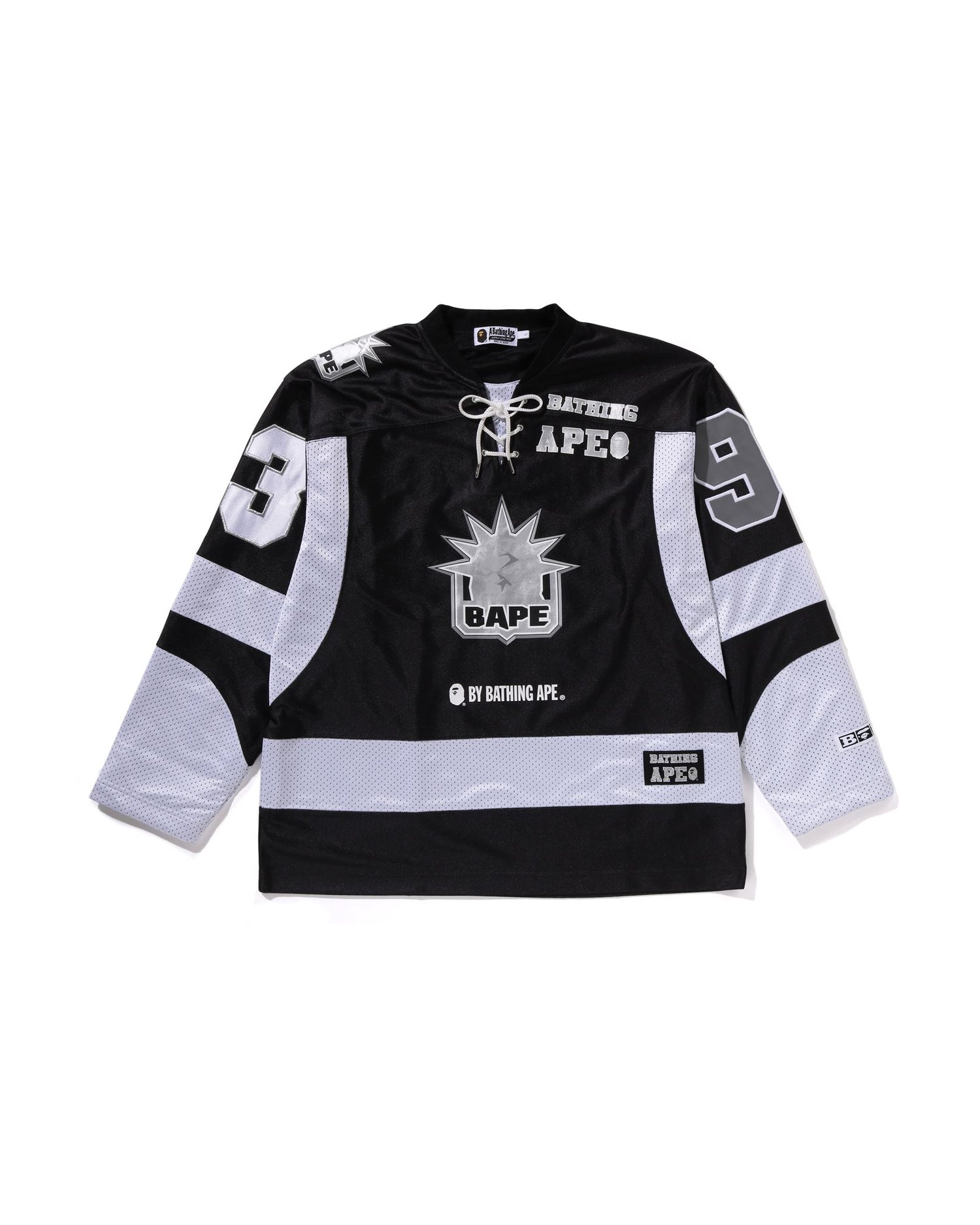 Multi Logo Relaxed Fit Ls Ice Hockey Jersey