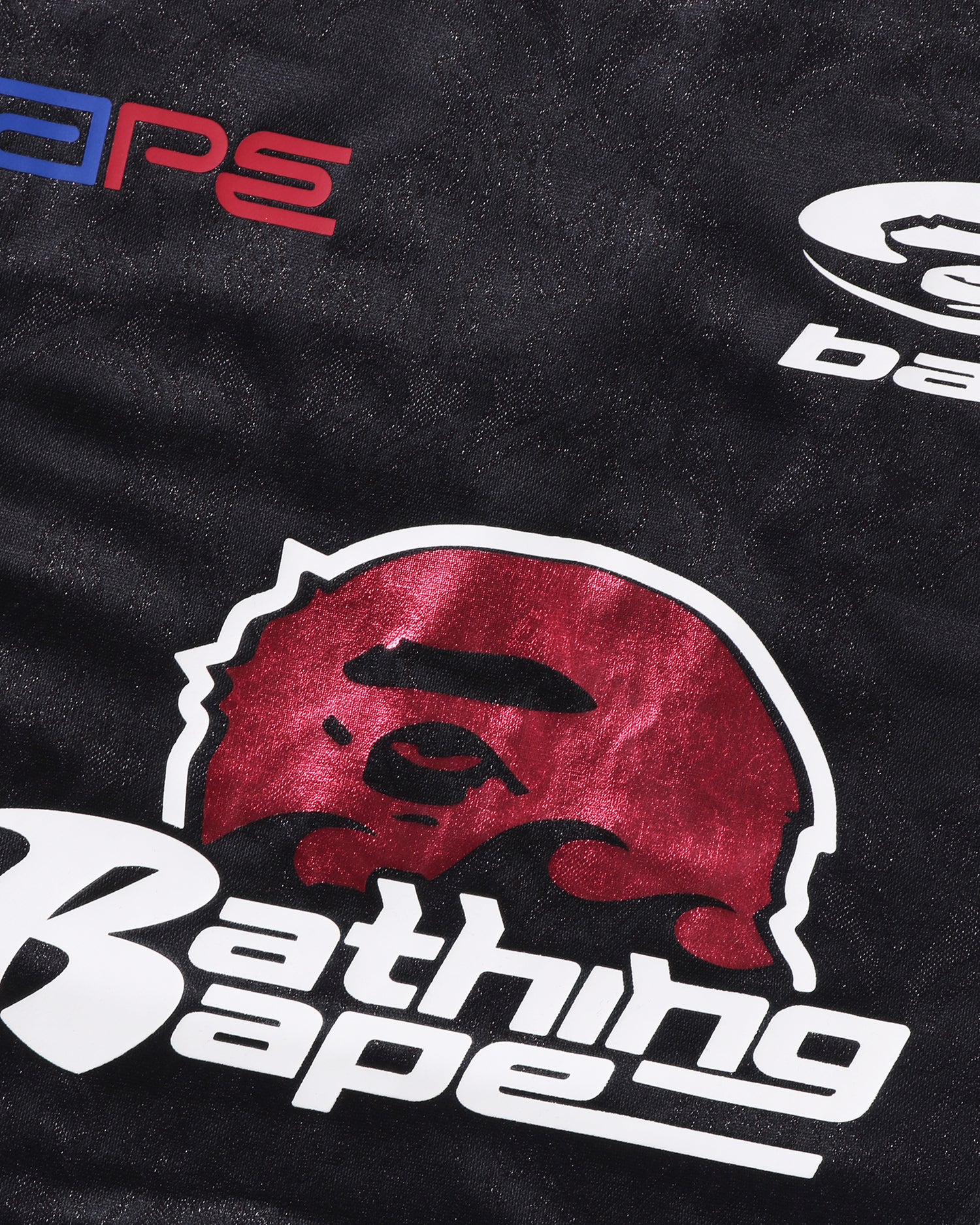 A BATHING APE® Flame Pattern Multilogo Relaxed Fit Football
