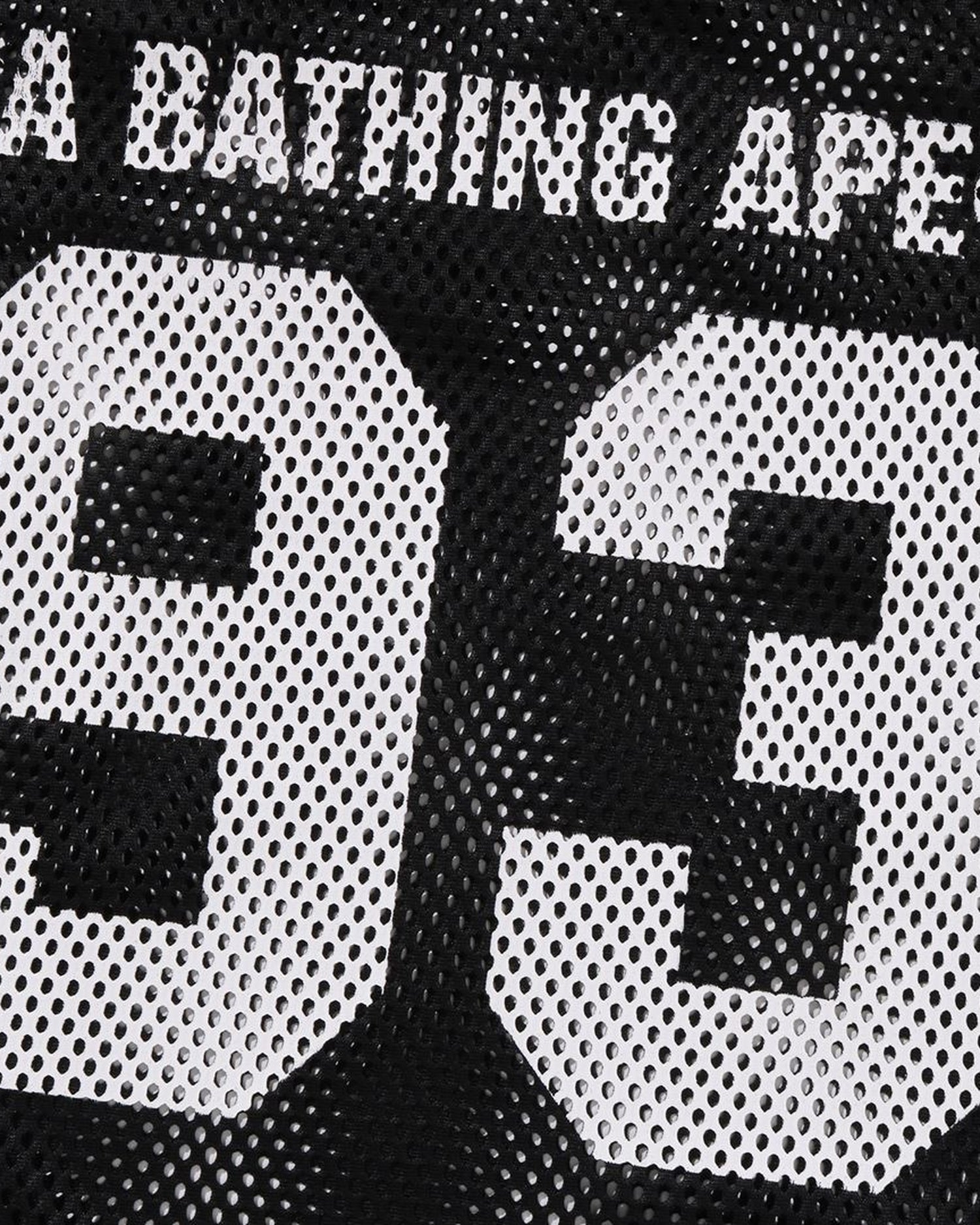 A BATHING APE® Line Camo Multilogo Relaxed Fit Football Jersey