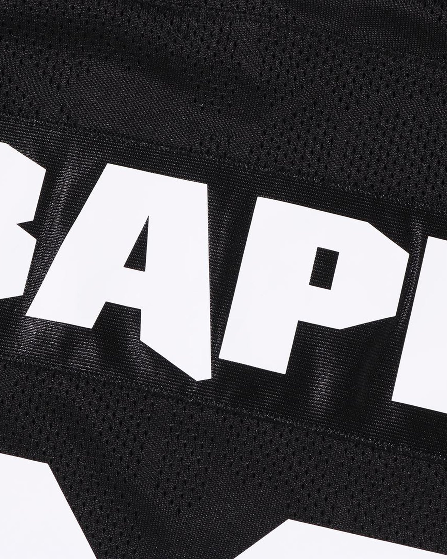A BATHING APE® Line Camo Multi Logo Cropped Fit Football Jersey