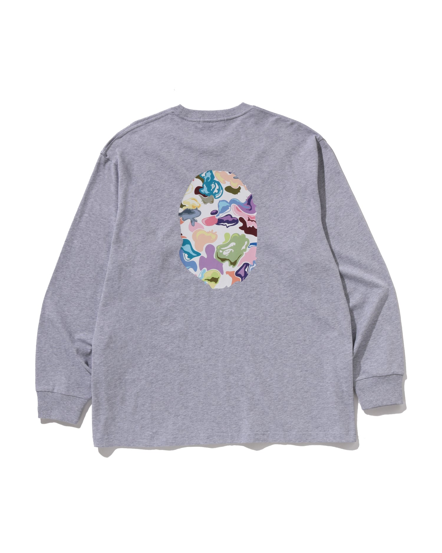 A BATHING APE® Art Camo Ape Head Relaxed Fit Ls Tee | Bape
