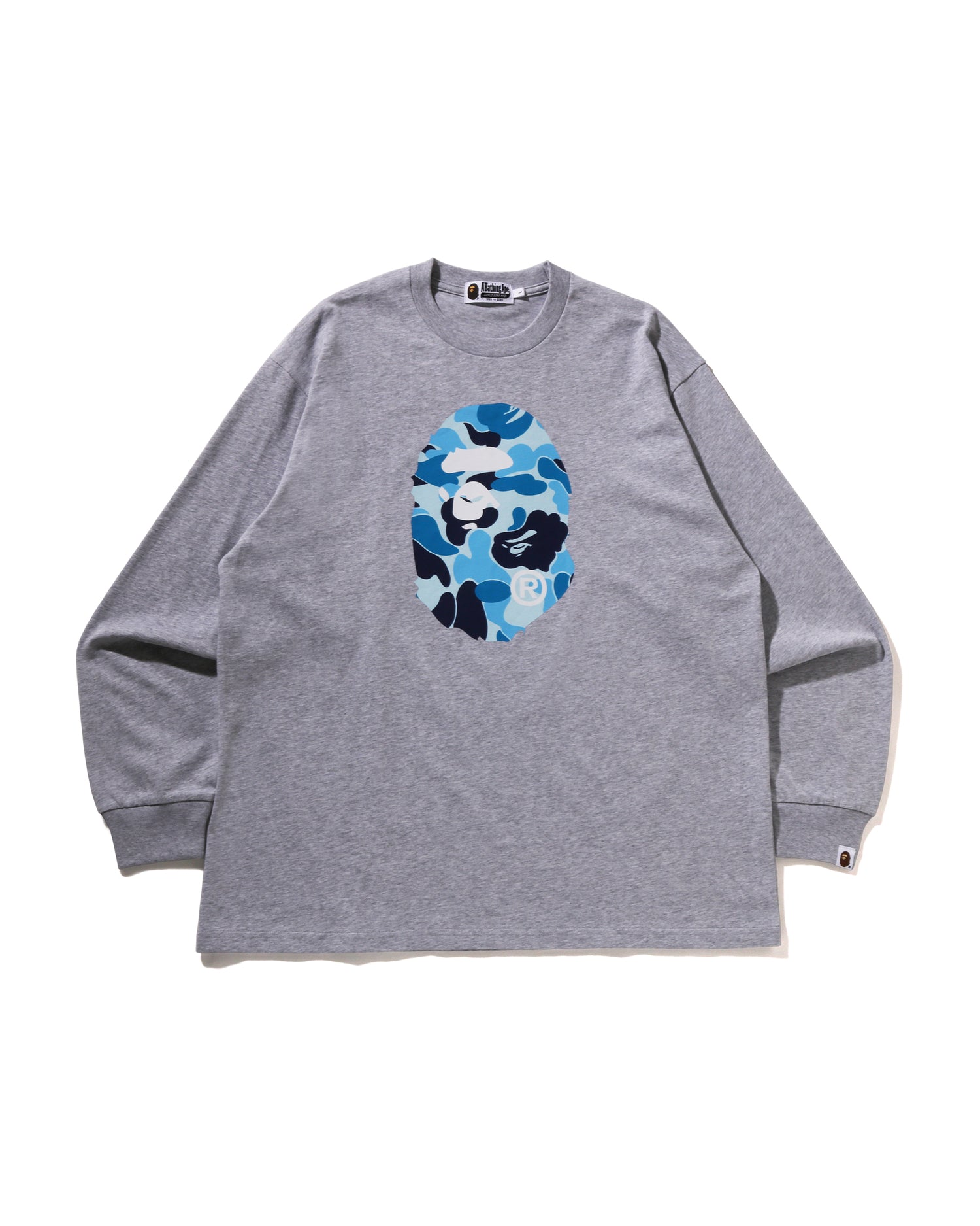 A BATHING APE® Abc Camo Ape Head Relaxed Fit Ls Tee | Bape