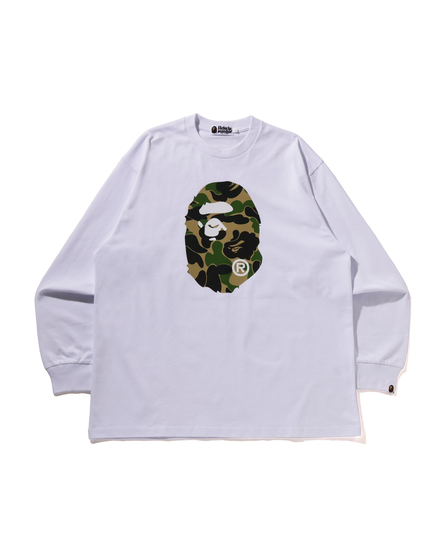 A BATHING APE® Abc Camo Ape Head Relaxed Fit Ls Tee | Bape