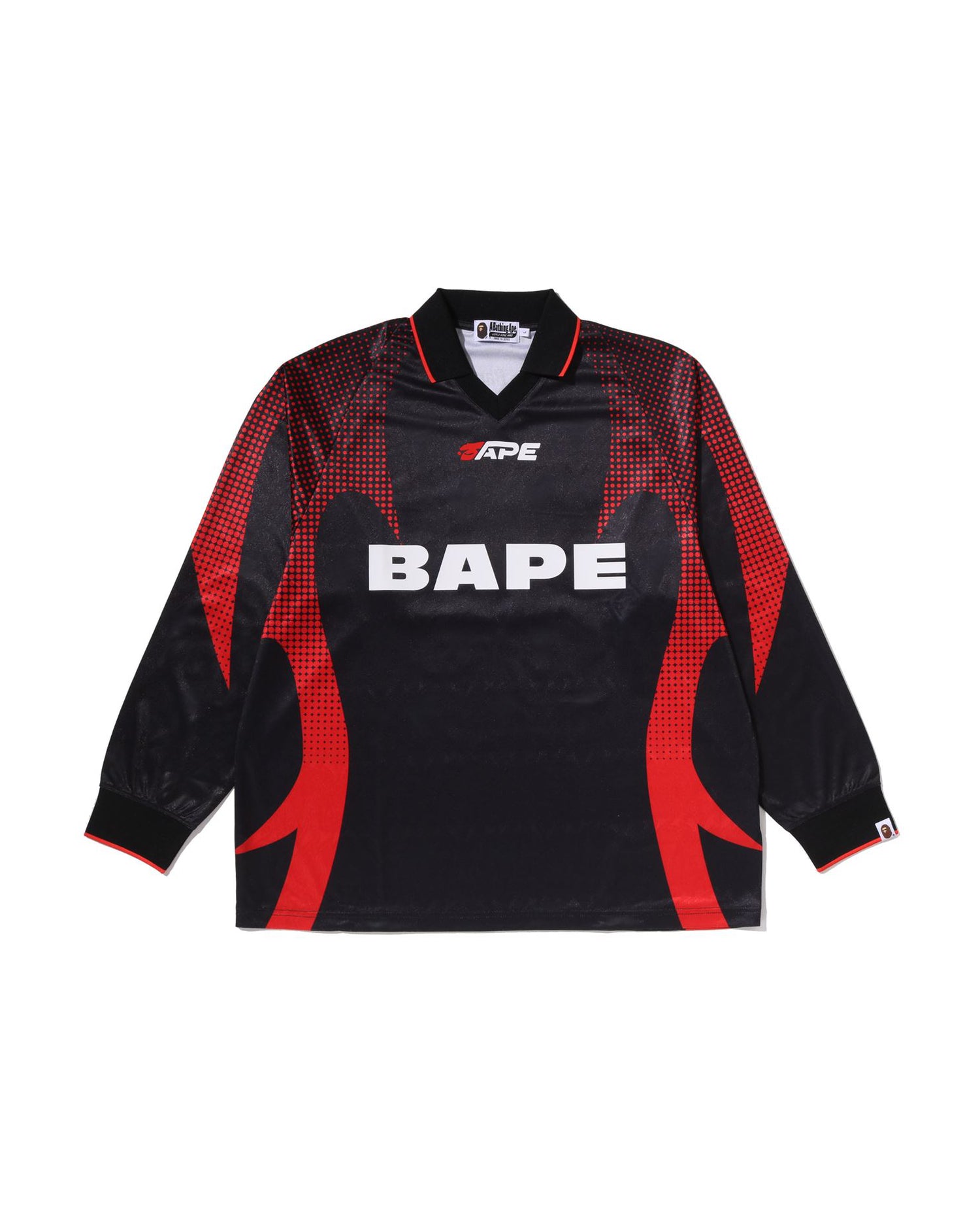 A BATHING APE® Ape Flame Monogram Jacquard Logo Relaxed Fit