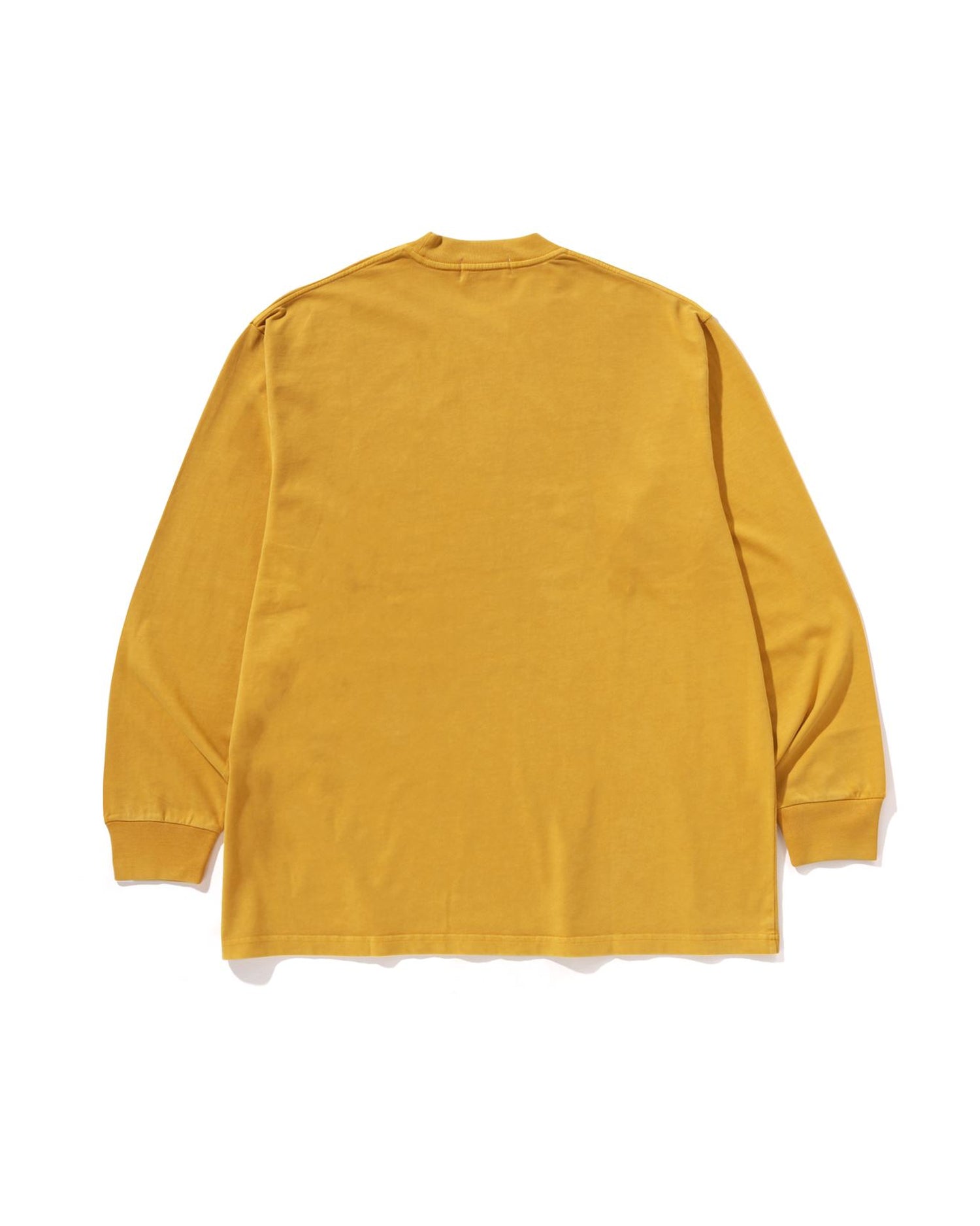 A BATHING APE イエローTシャツ M A BATHING APE® Garment Dye By Bathing Ape Relaxed Fit Ls Tee