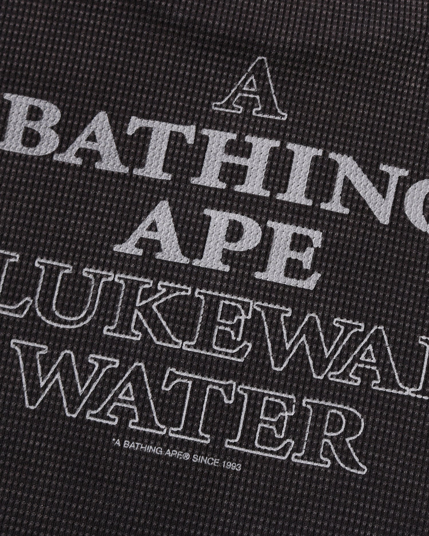 A BATHING APE® Heavy Washed BAPE Military Graphic Relaxed Fit Ls