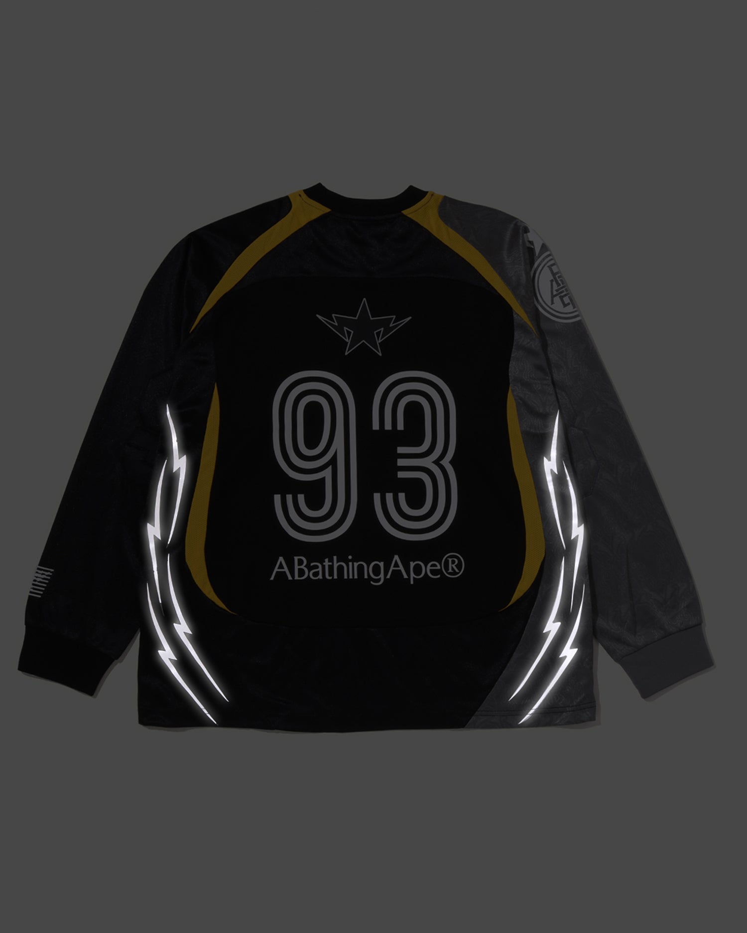 A BATHING APE® Multi Logo Relaxed Fit Football Ls Jersey | Bape