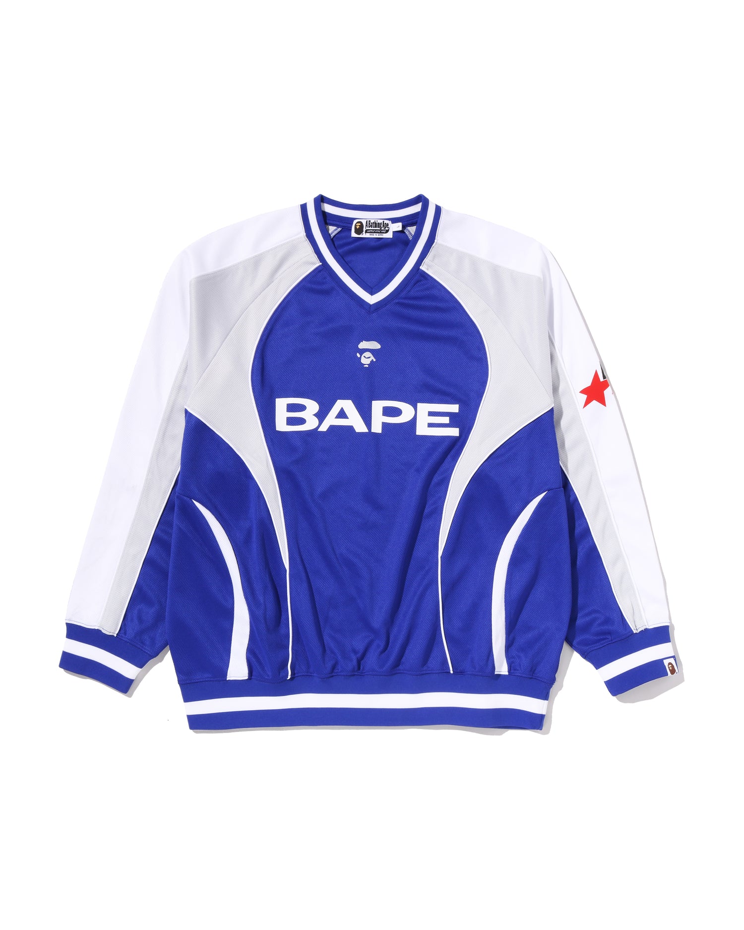 A BATHING APE® BAPE Soccer Logo Warm Up Relaxed Fit Ls Tee | Bape