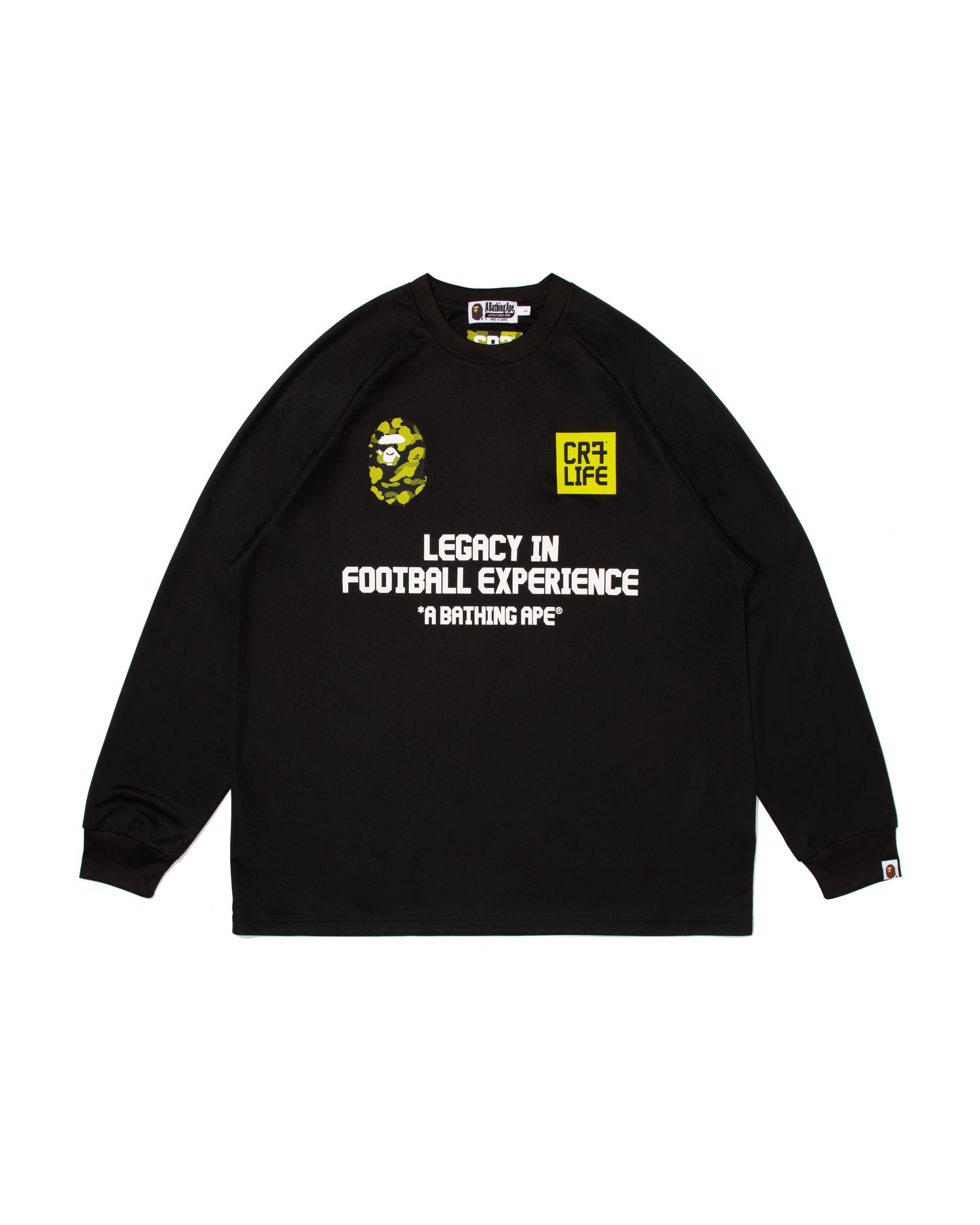 A BATHING APE® BAPE X Cr7 Life Multi Logo Poly Relaxed Fit Ls