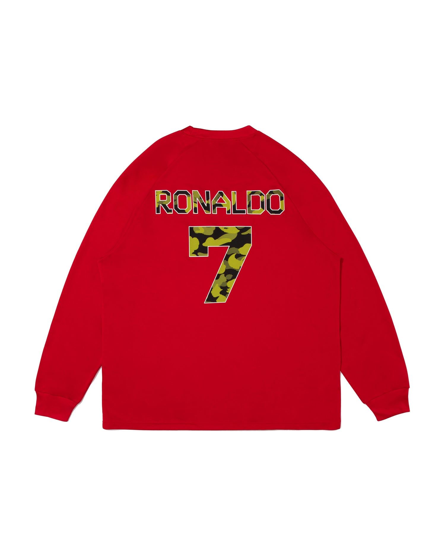 A BATHING APE® BAPE X Cr7 Life Multi Logo Poly Relaxed Fit Ls