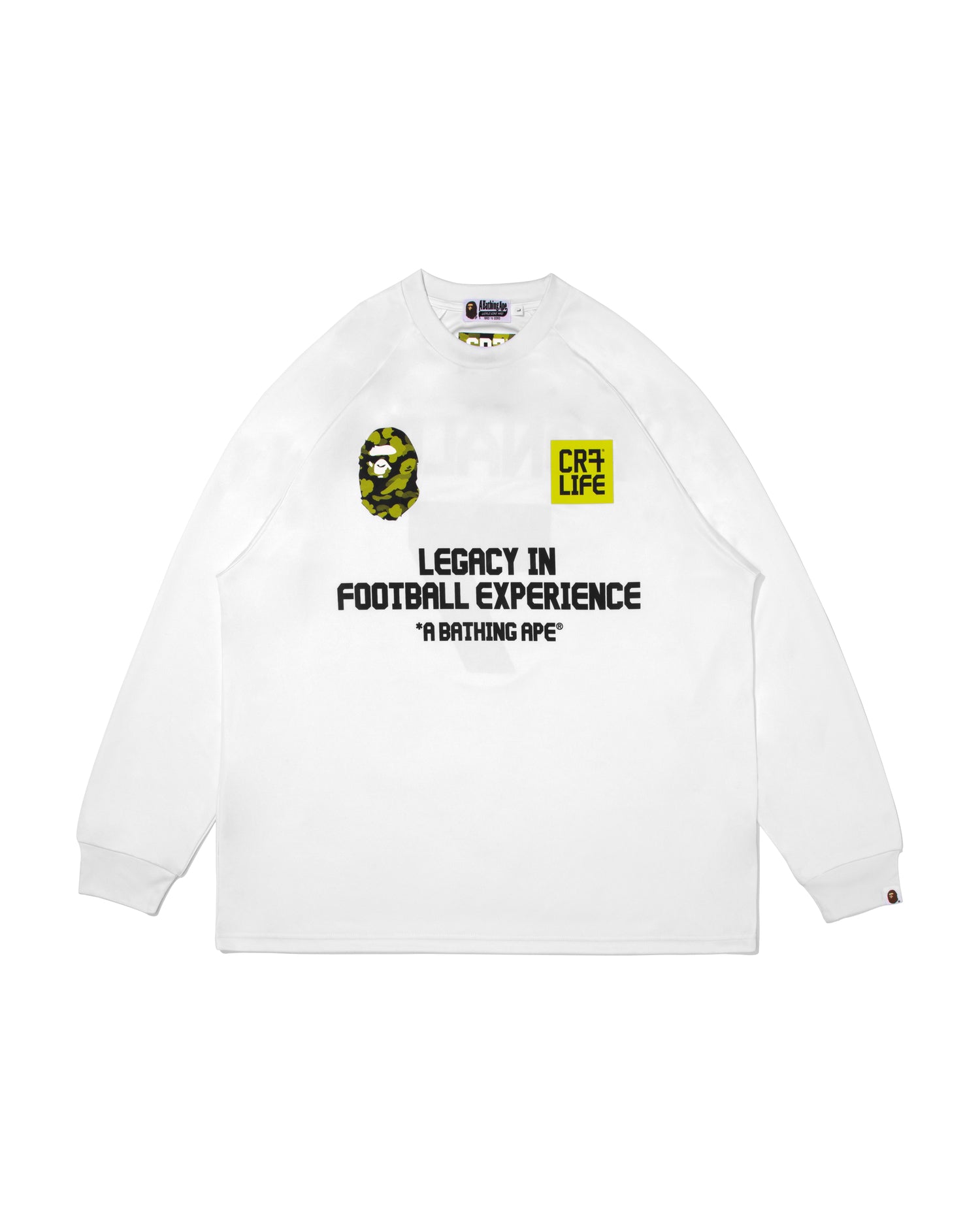 A BATHING APE® BAPE X Cr7 Life Multi Logo Poly Relaxed Fit Ls