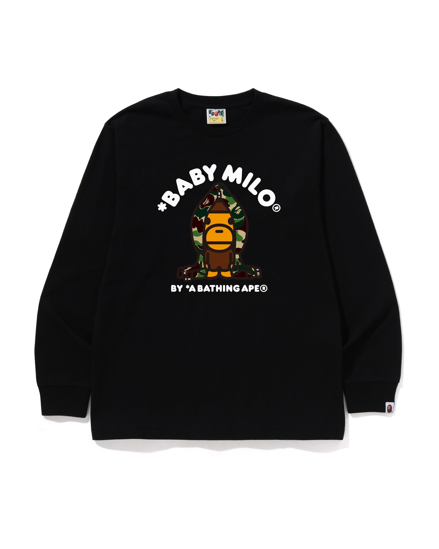 A BATHING APE® Abc Camo Milo Hoodie Ls Tee | Bape official website
