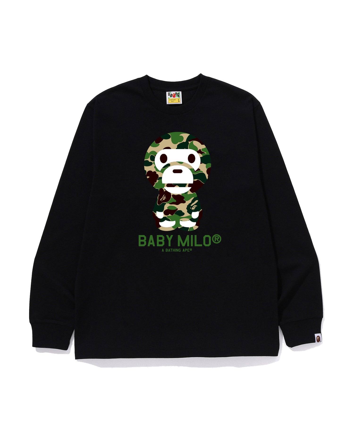 A BATHING APE® Abc Camo Baby Milo Ls Tee | Bape official website