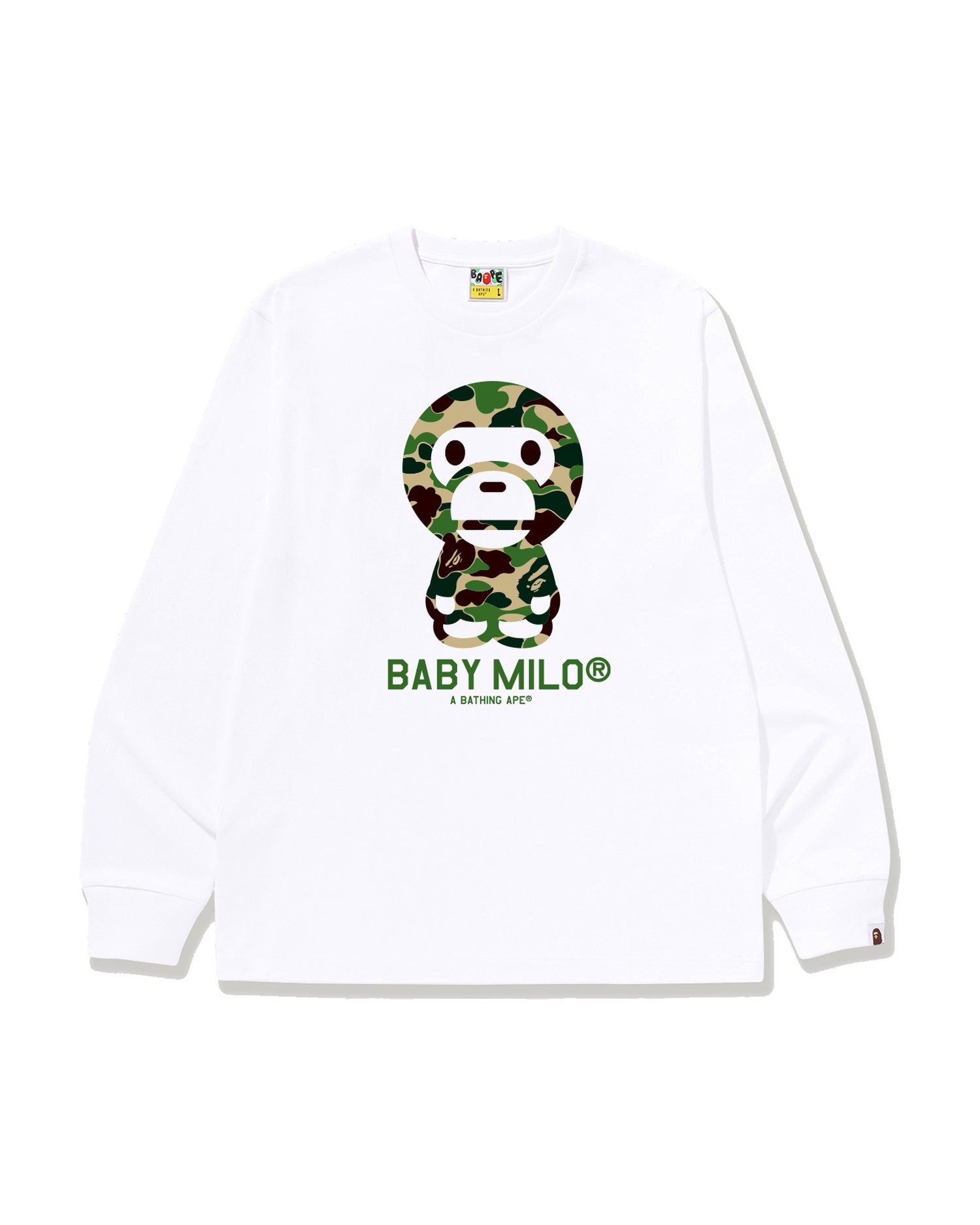 A BATHING APE® Abc Camo Baby Milo Ls Tee | Bape official website