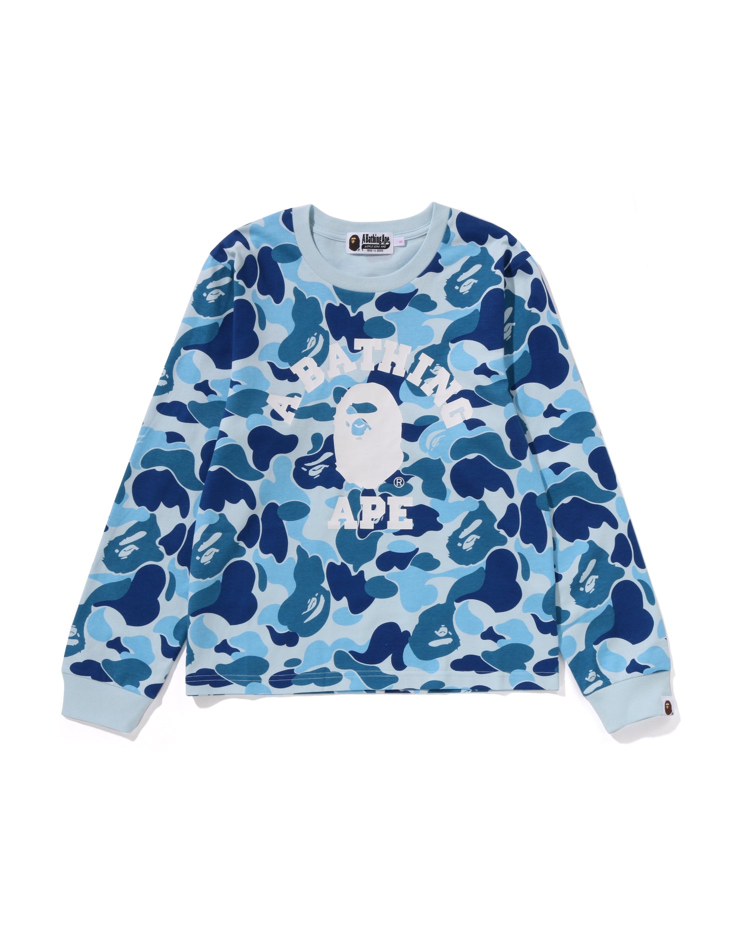 A BATHING APE® Abc Camo College Ls Tee | Bape official website