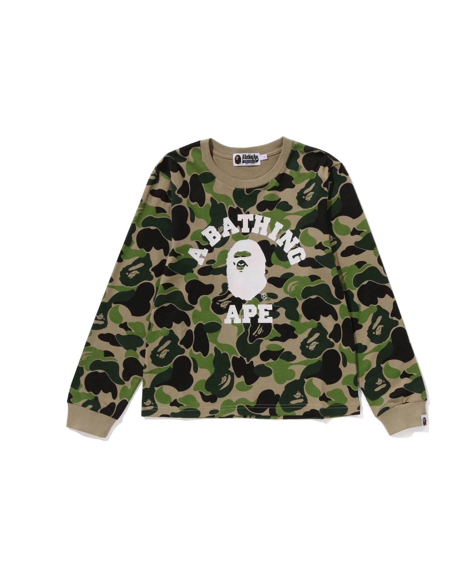 A BATHING APE® Abc Camo College Ls Tee | Bape official
