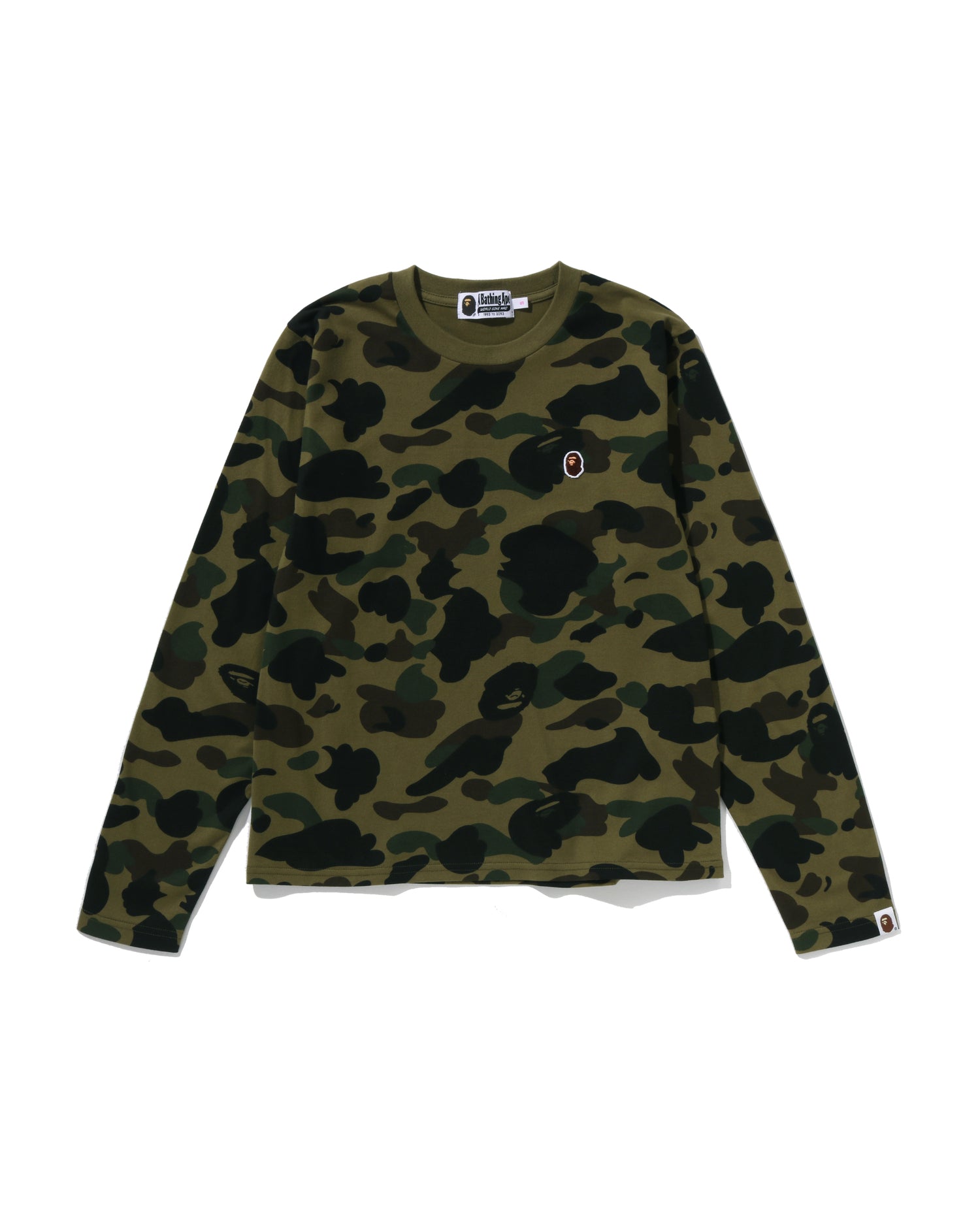 A BATHING APE ロンT デカロゴ カモフラ 黒 A BATHING APE（Tシャツ/カットソー(七分/長袖)）のフリマ