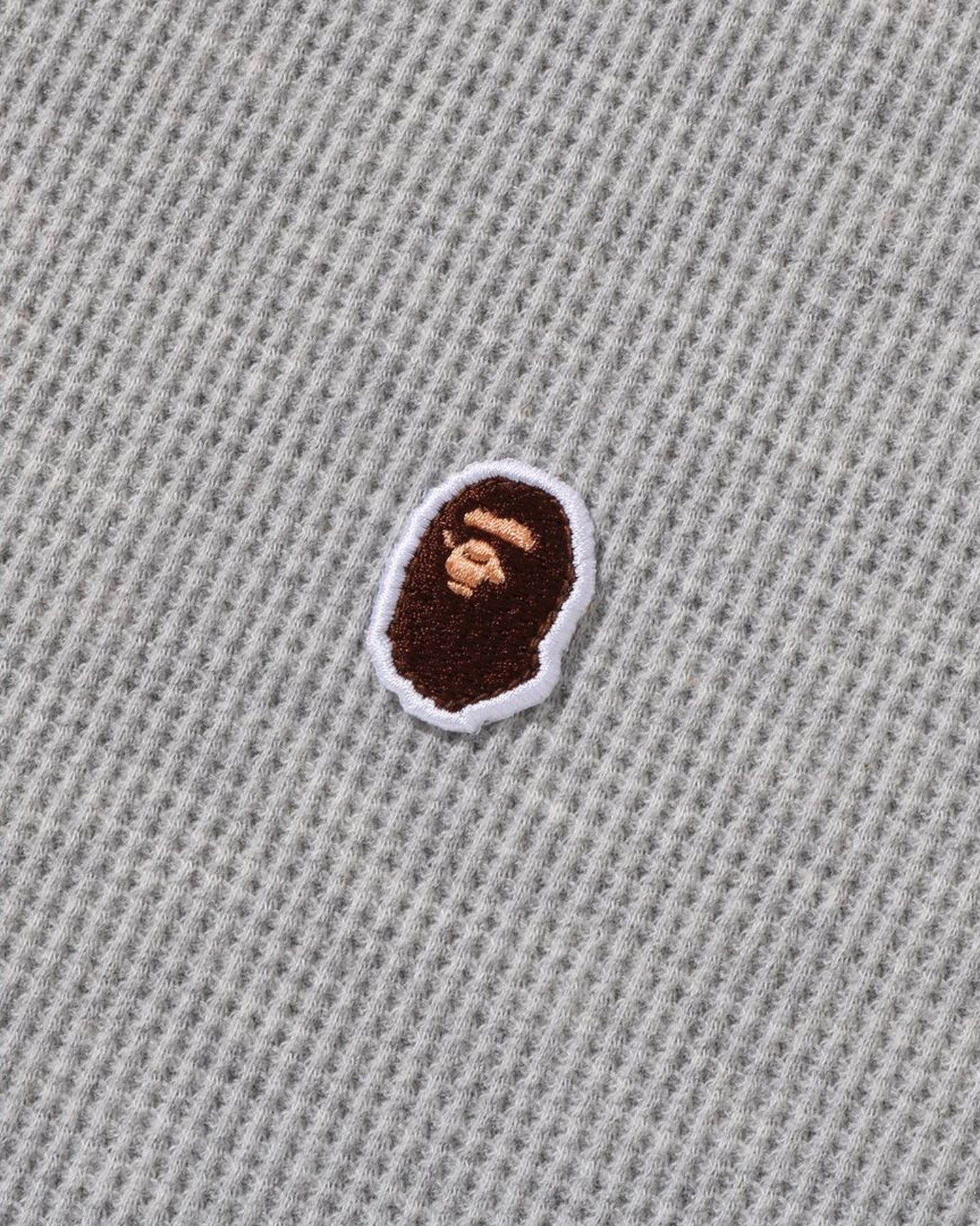 A BATHING APE® One Point Waffle Ls Tee | Bape official