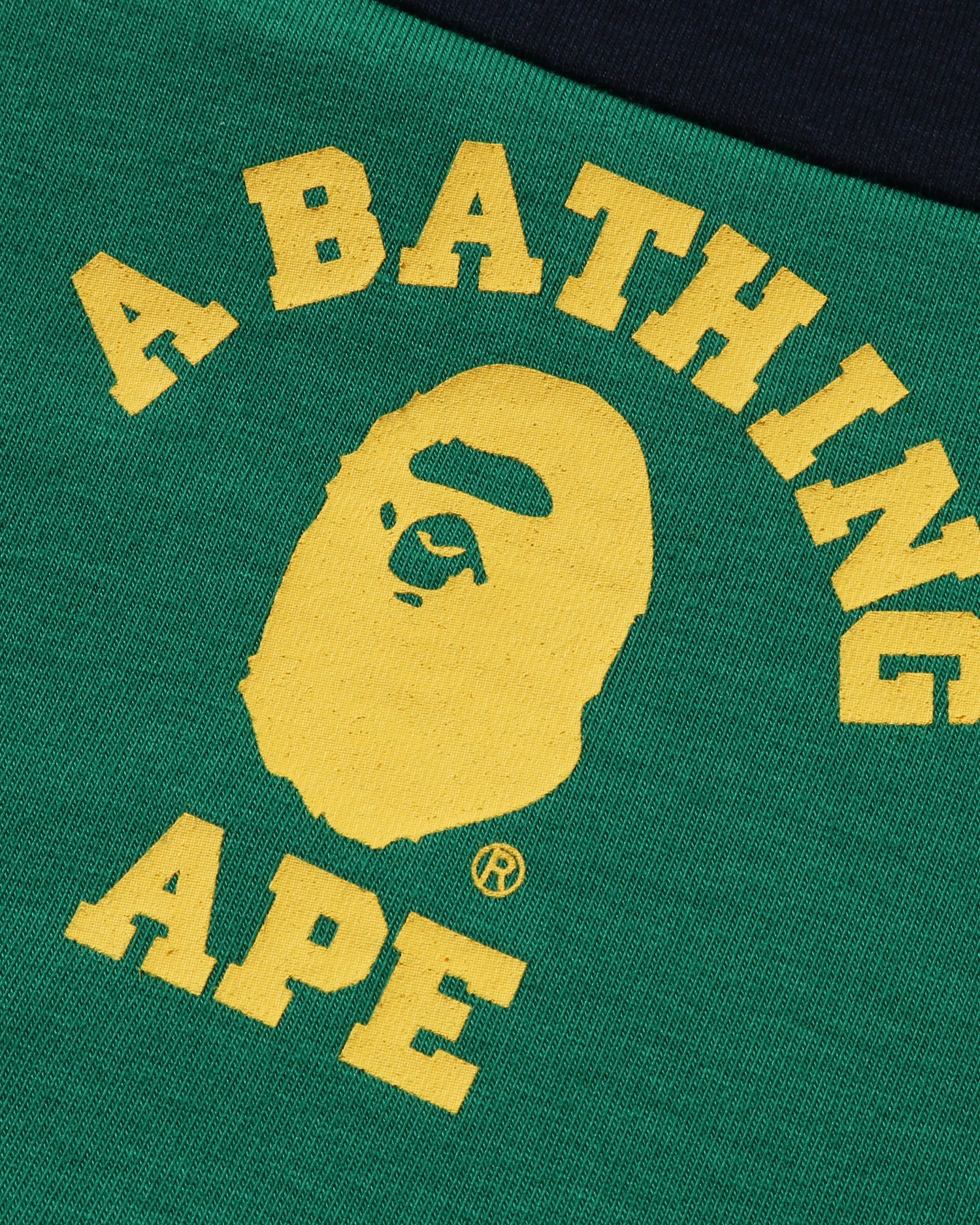 A BATHING APEレインボーポロシャツ A Bathing Ape Rainbow College T Shirt SS18 Size Large Used Skate